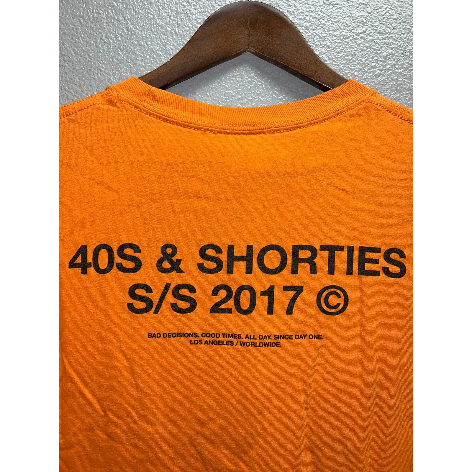 40's & Shorties 40s & Shorties Shirt Orange SS 2017 Graphic Tee Medium Size US M / EU 48-50 / 2 - 8 Thumbnail