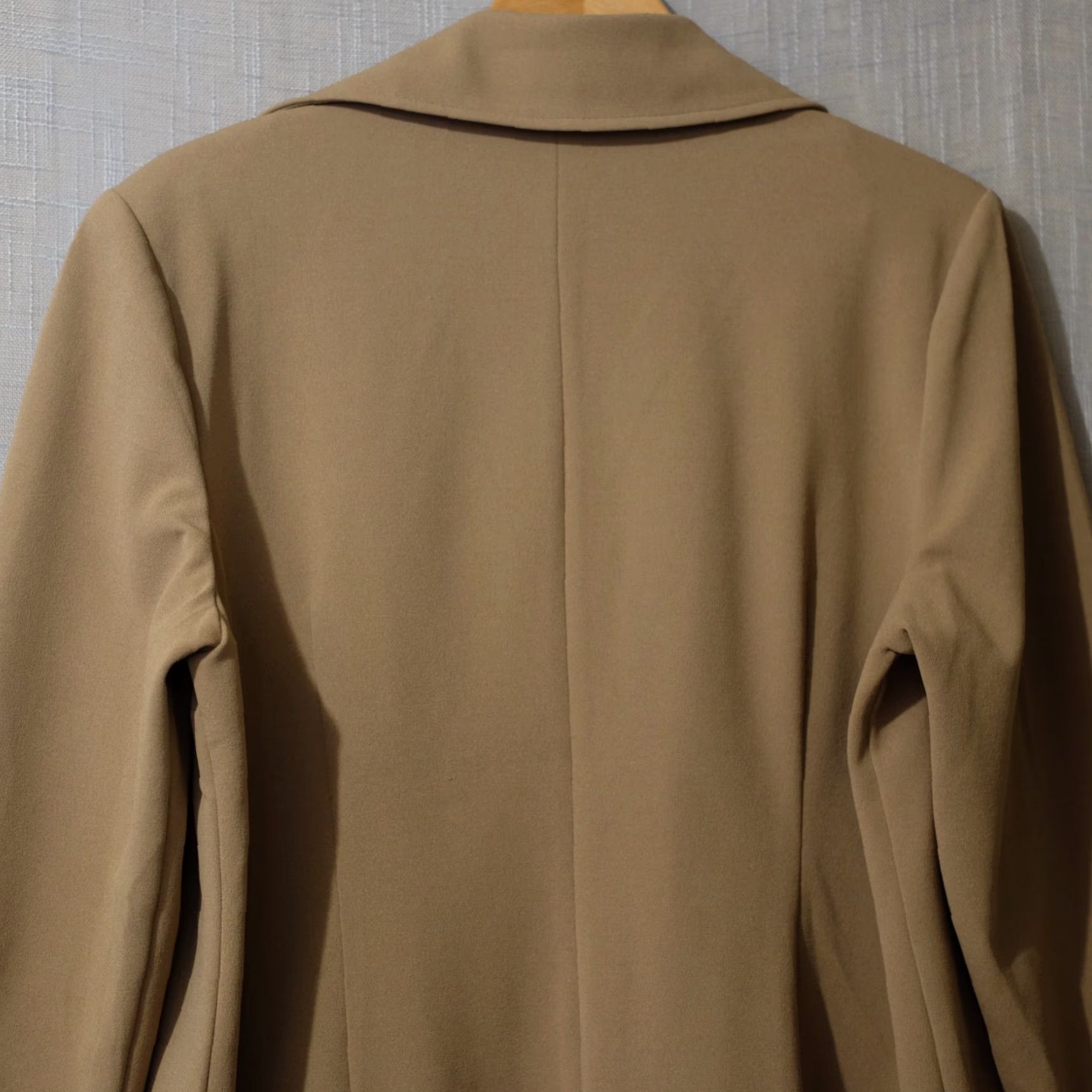 Vintage NYCC Open Front 3/4 Sleeve Cardigan Blazer Jacket Tan Womens 1X #H81-9 Size XL / US 12-14 / IT 48-50 - 6 Thumbnail