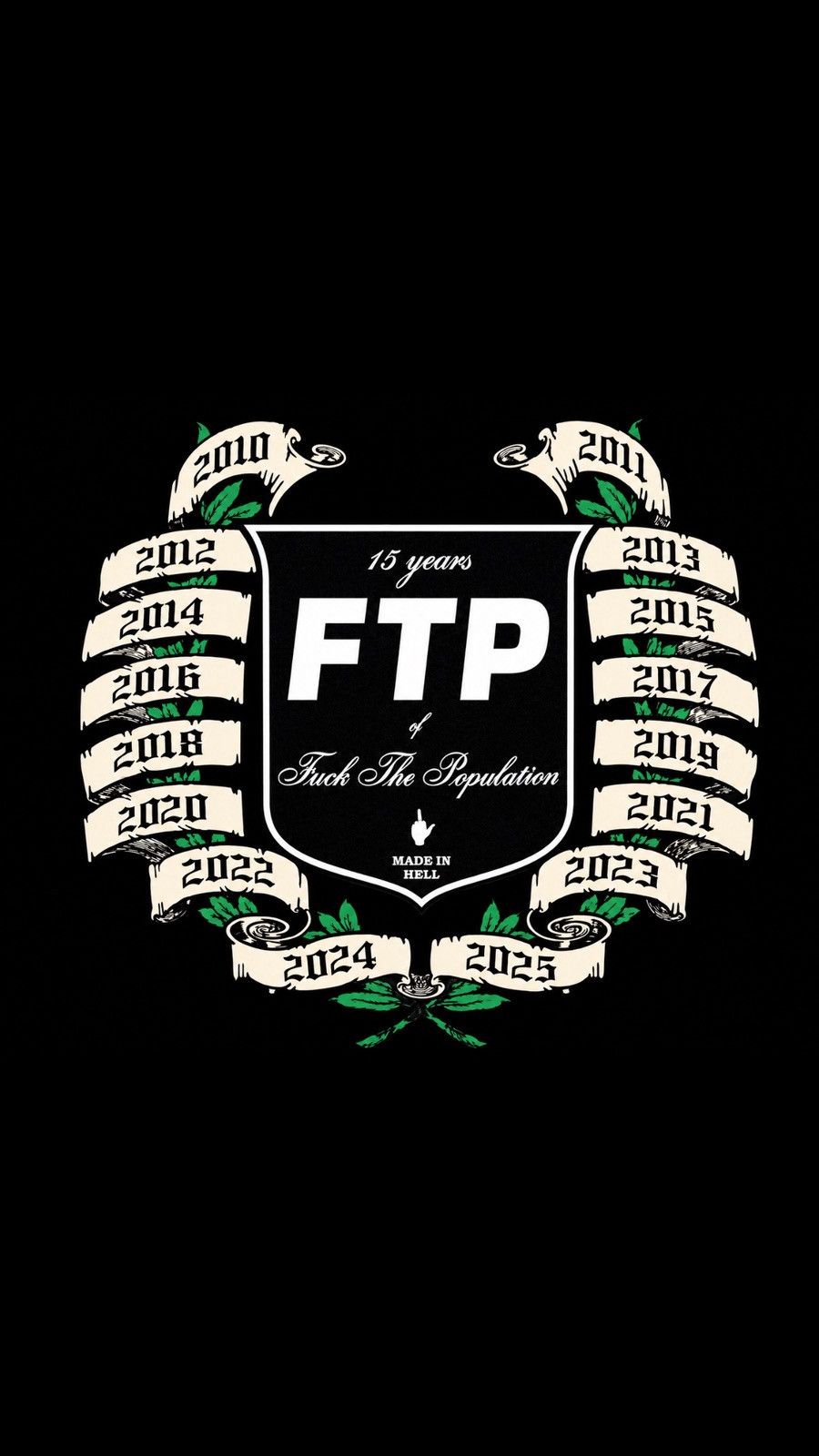Fuck The Population FTP 15 Year Anniversary Tee Black Size Medium Size US M / EU 48-50 / 2 - 3 Thumbnail