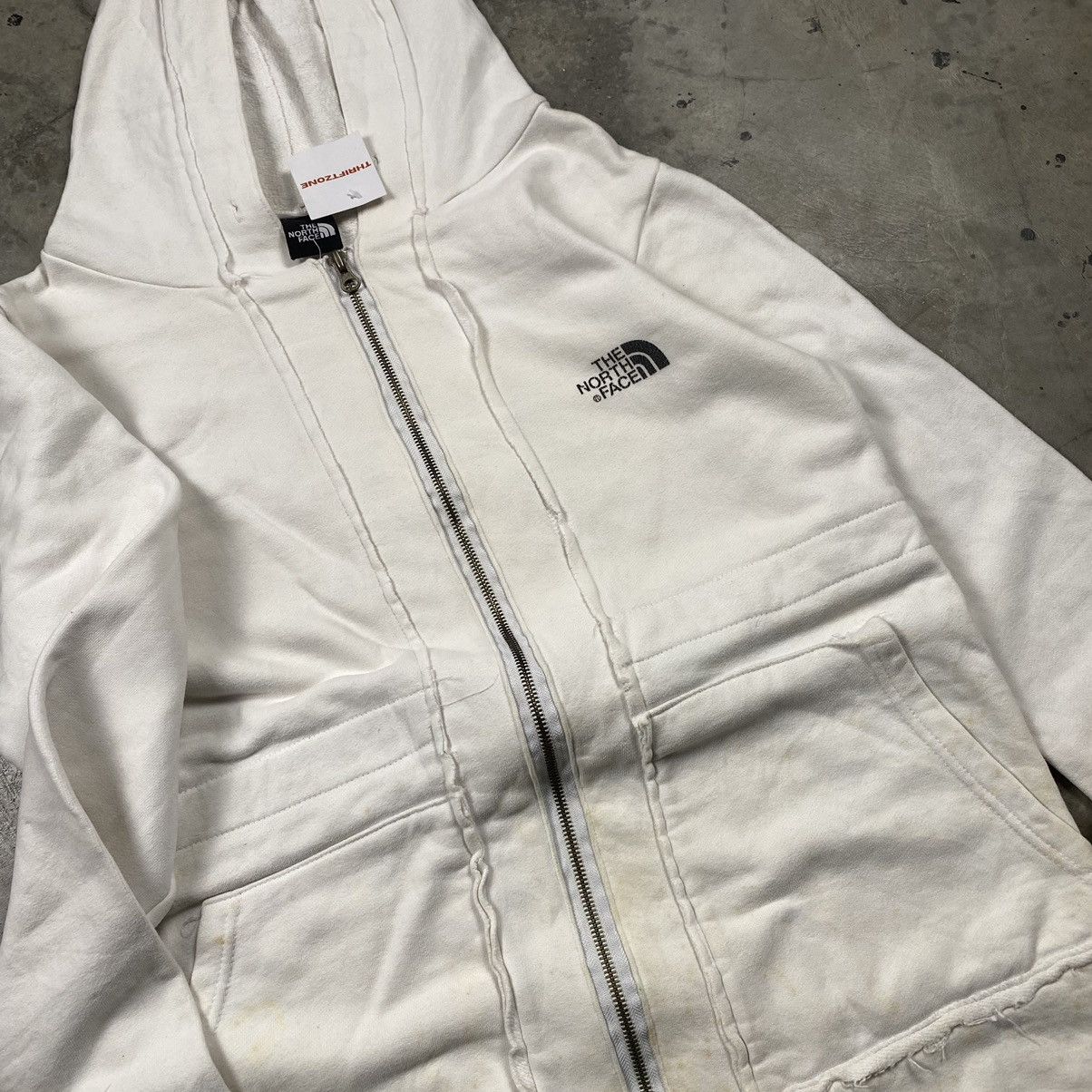 The North Face × Vintage y2k TNF Dress Zip Up Hoodie Jacket Size M / US 6-8 / IT 42-44 - 5 Thumbnail
