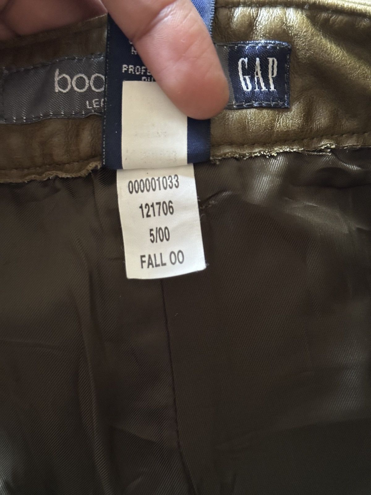 Gap FW2000 Gap bootcut Leather Pant Size US 30 / EU 46 - 11 Thumbnail