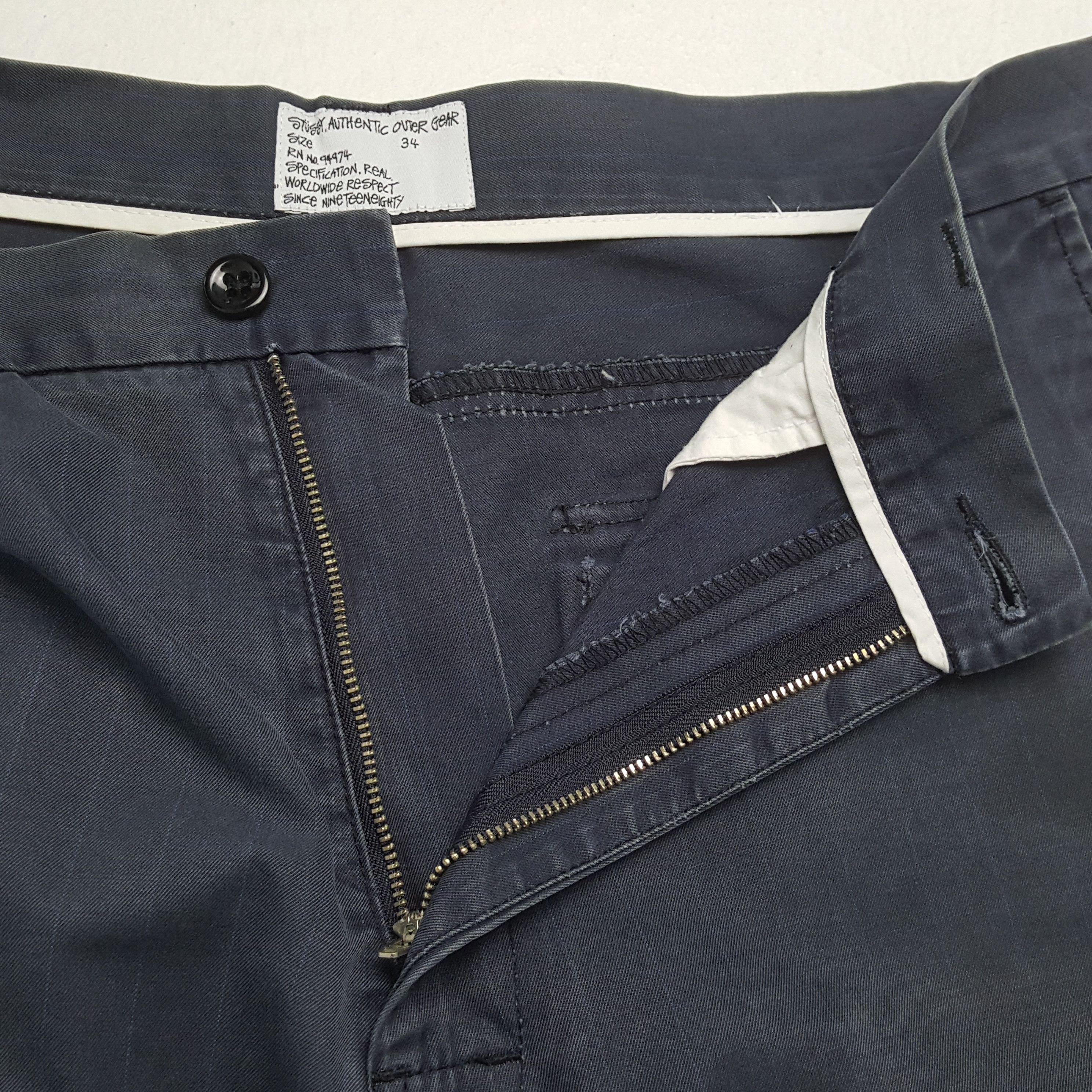 Stussy × Vintage STUSSY Streetwear Skater Style Custom Art Short Pants Size US 33 - 9 Thumbnail