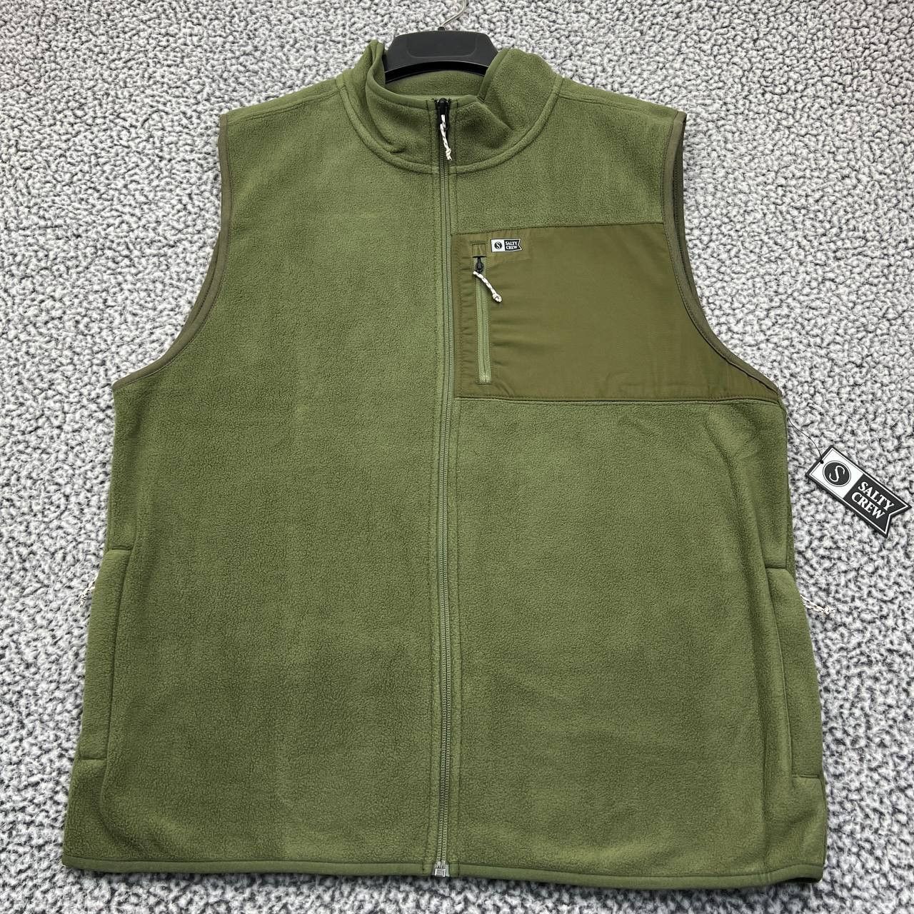 Other Salty Crew Vest Jacket Men Olive Green Ebbtide Polar New L Size US L / EU 52-54 / 3 - 1 Thumbnail