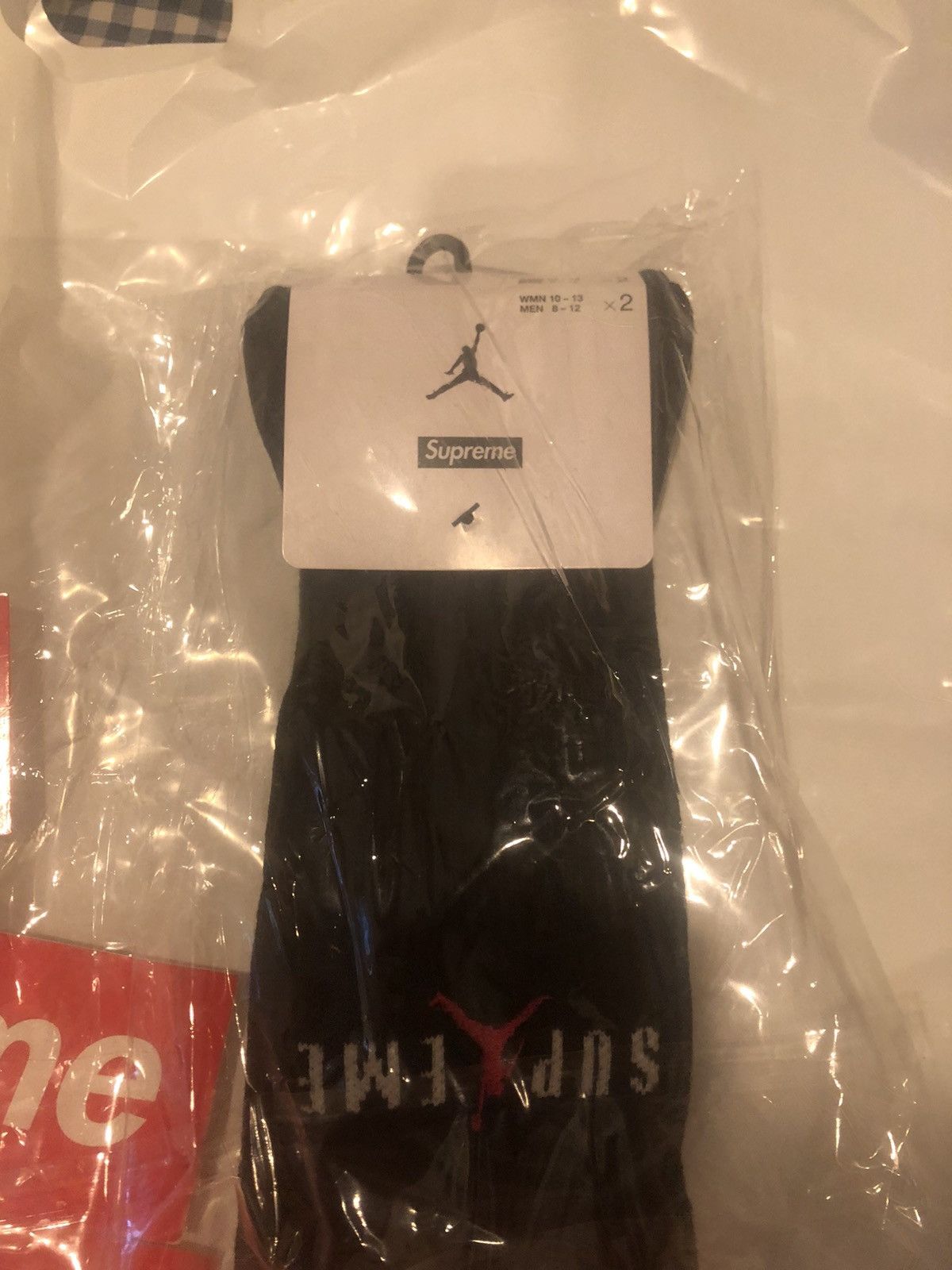 Jordan Brand × Supreme Supreme Jordan Socks Size 8-12Black 2