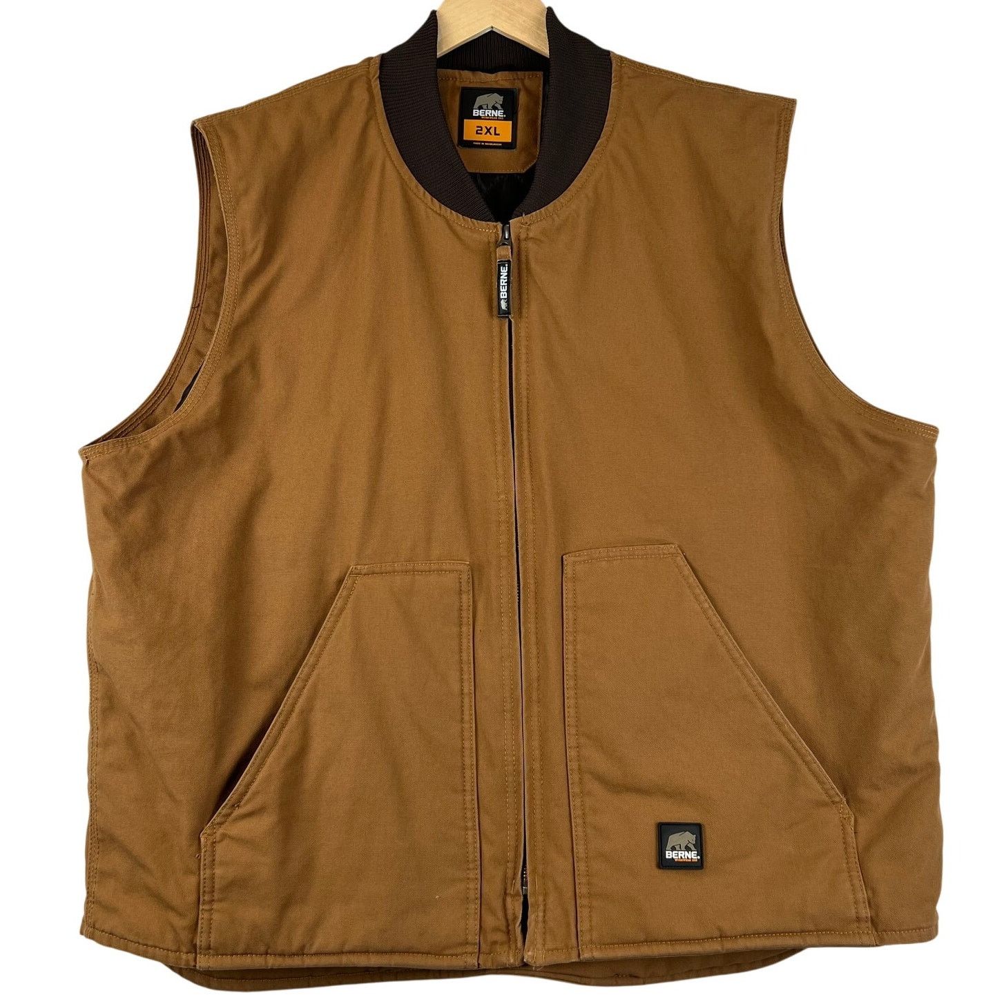 Other Berne Workwear Quilt Lined Canvas Duck Full Zip Vest Men XXL Size US XXL / EU 58 / 5 - 1 Thumbnail