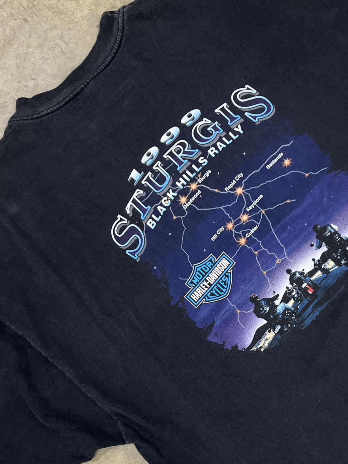 Harley Davidson Vintage 1999 Harley Davidson Black Hills Rally 59 Tee XXXL Size US XXL / EU 58 / 5 - 1 Thumbnail