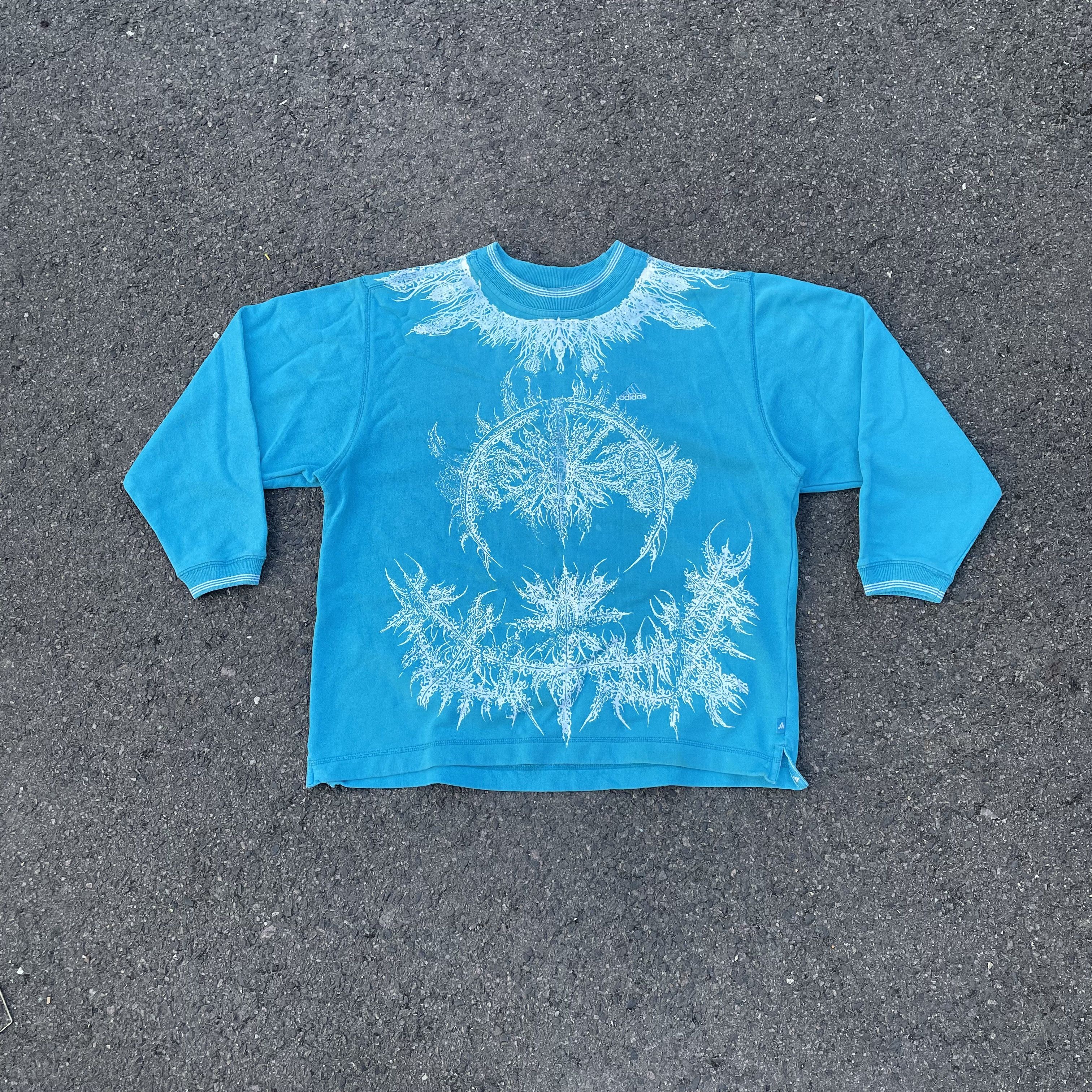 Adidas × Palace Palace x Adidas SS16 Indigo TT Crewneck | Grailed