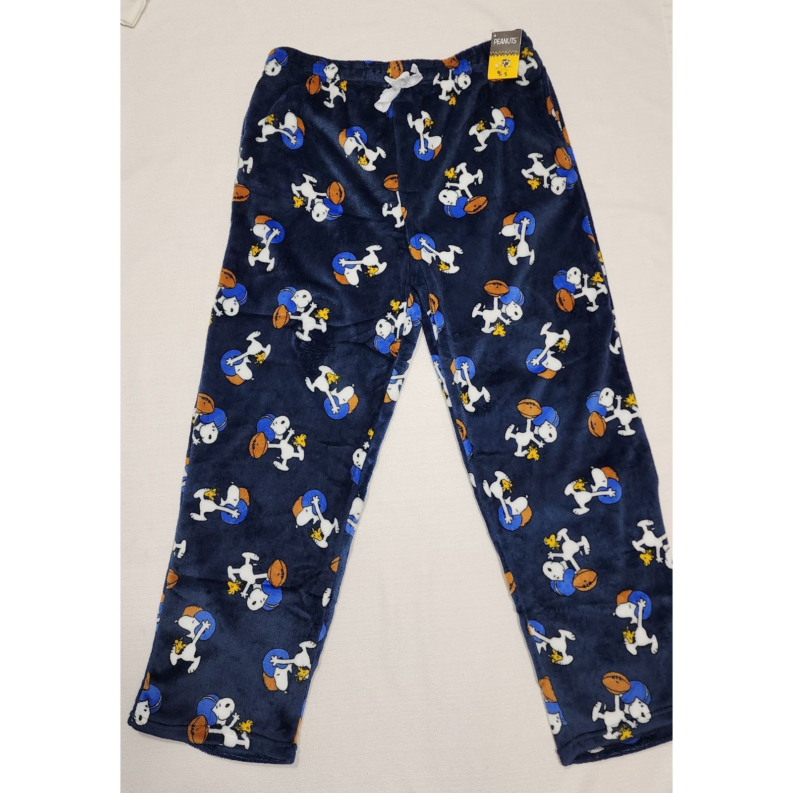 Other Snoopy and Woodstock playing football fleece pajama men Size US 36 / EU 52 - 4 Thumbnail