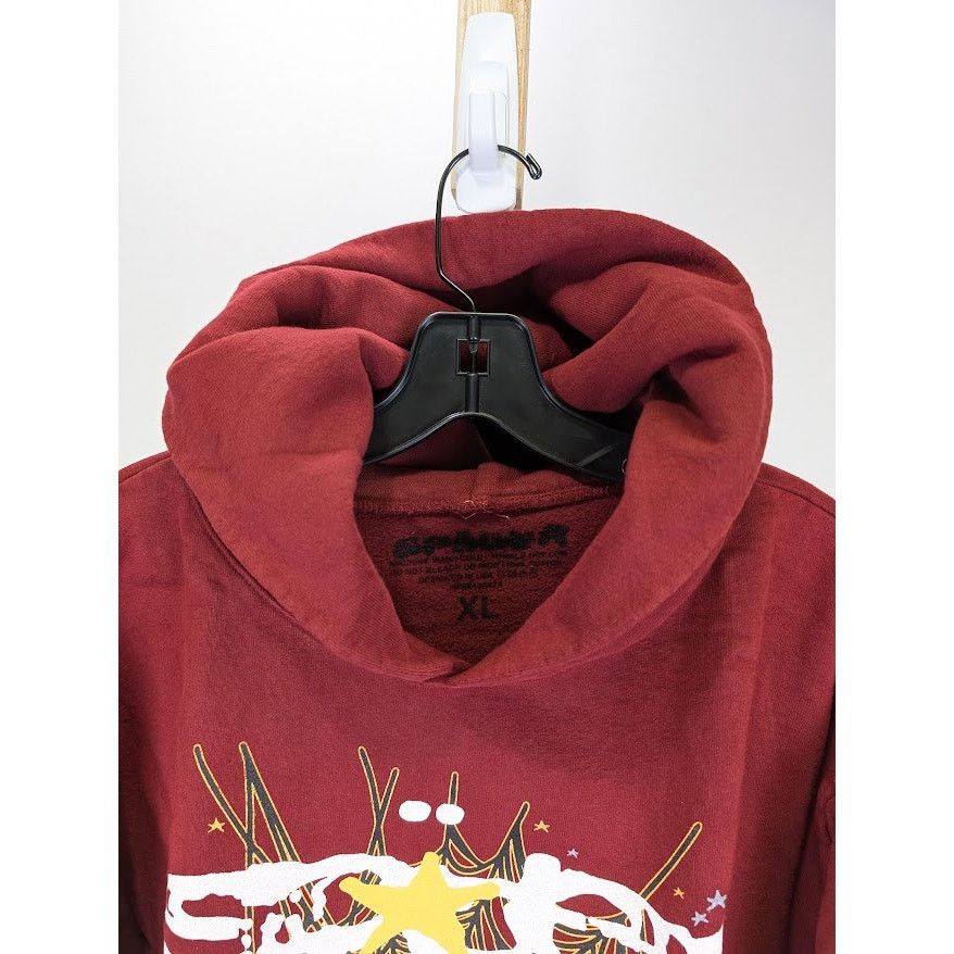Sp5der o1rshd1 SP5DER Logo Hoodie in Maroon Size US XL / EU 56 / 4 - 3 Thumbnail