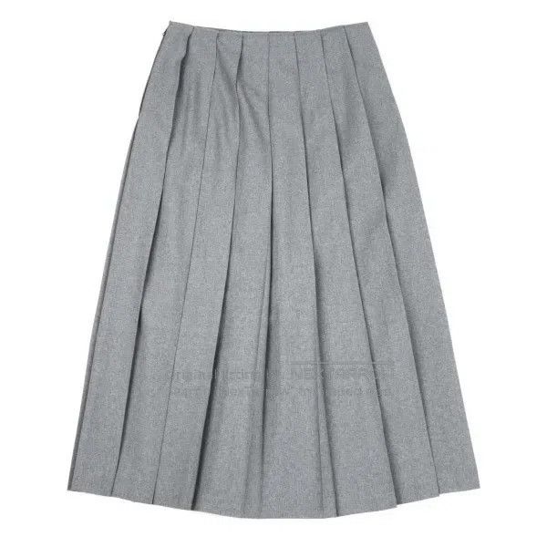 Comme des Garcons Comme Des Garcons size S Gray vintage pleated half-skirt Size 23" - 3 Thumbnail