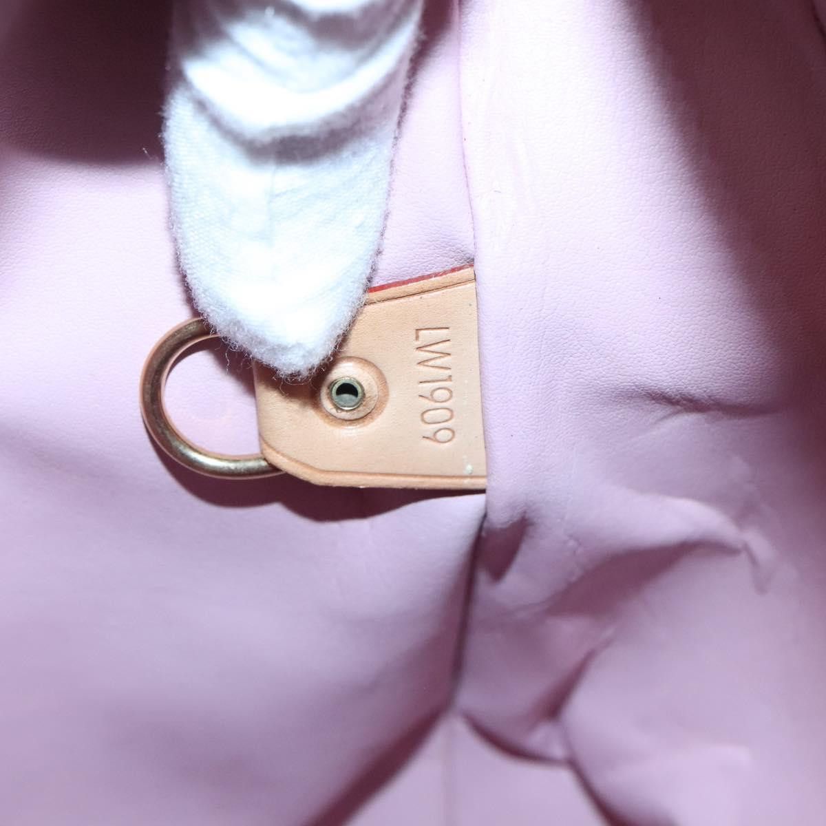 LOUIS VUITTON Monogram Vernis Houston Bag Marshmallow Pink