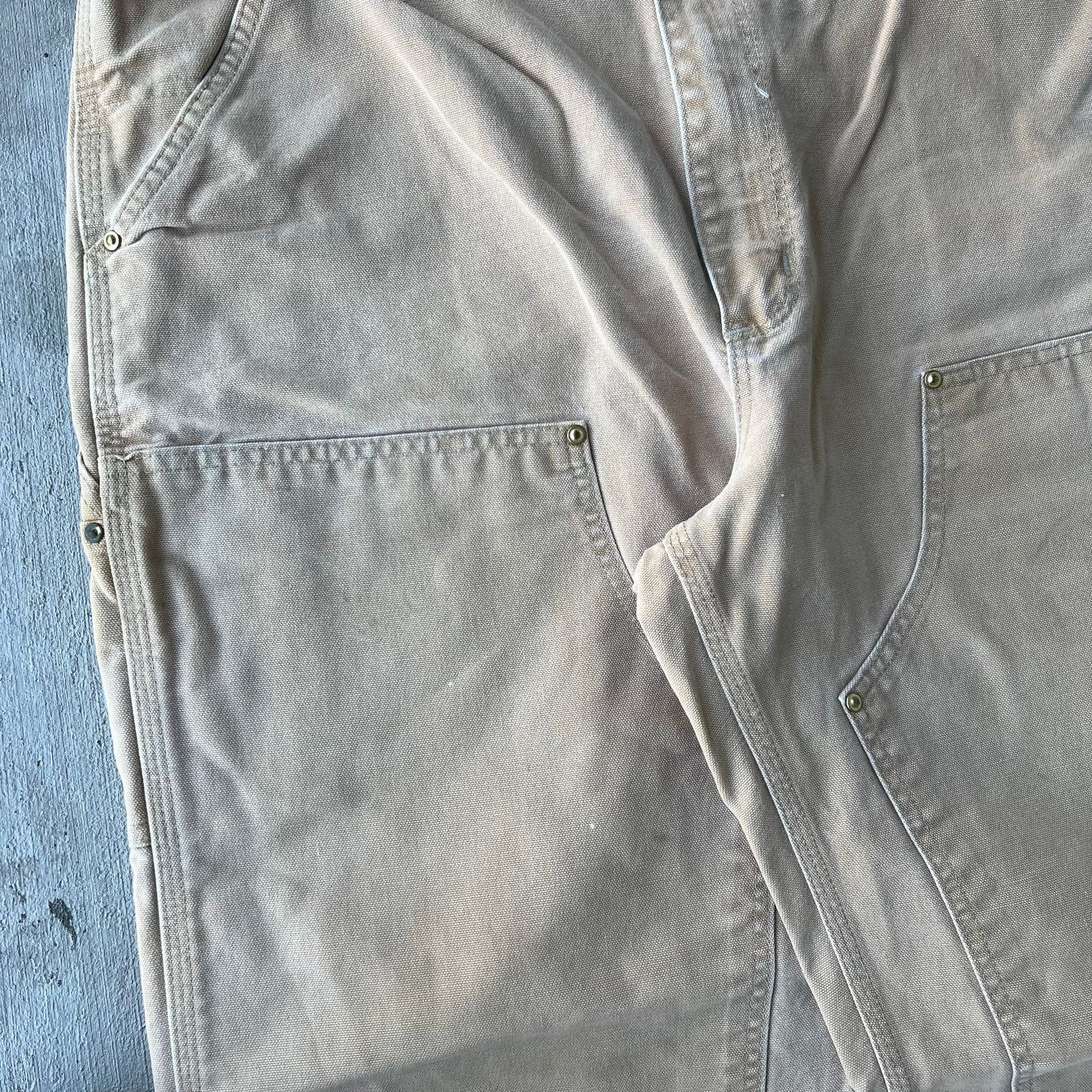 Carhartt × Vintage Carhartt brown faded double knee work wear carpenter pants Size US 37 - 9 Thumbnail