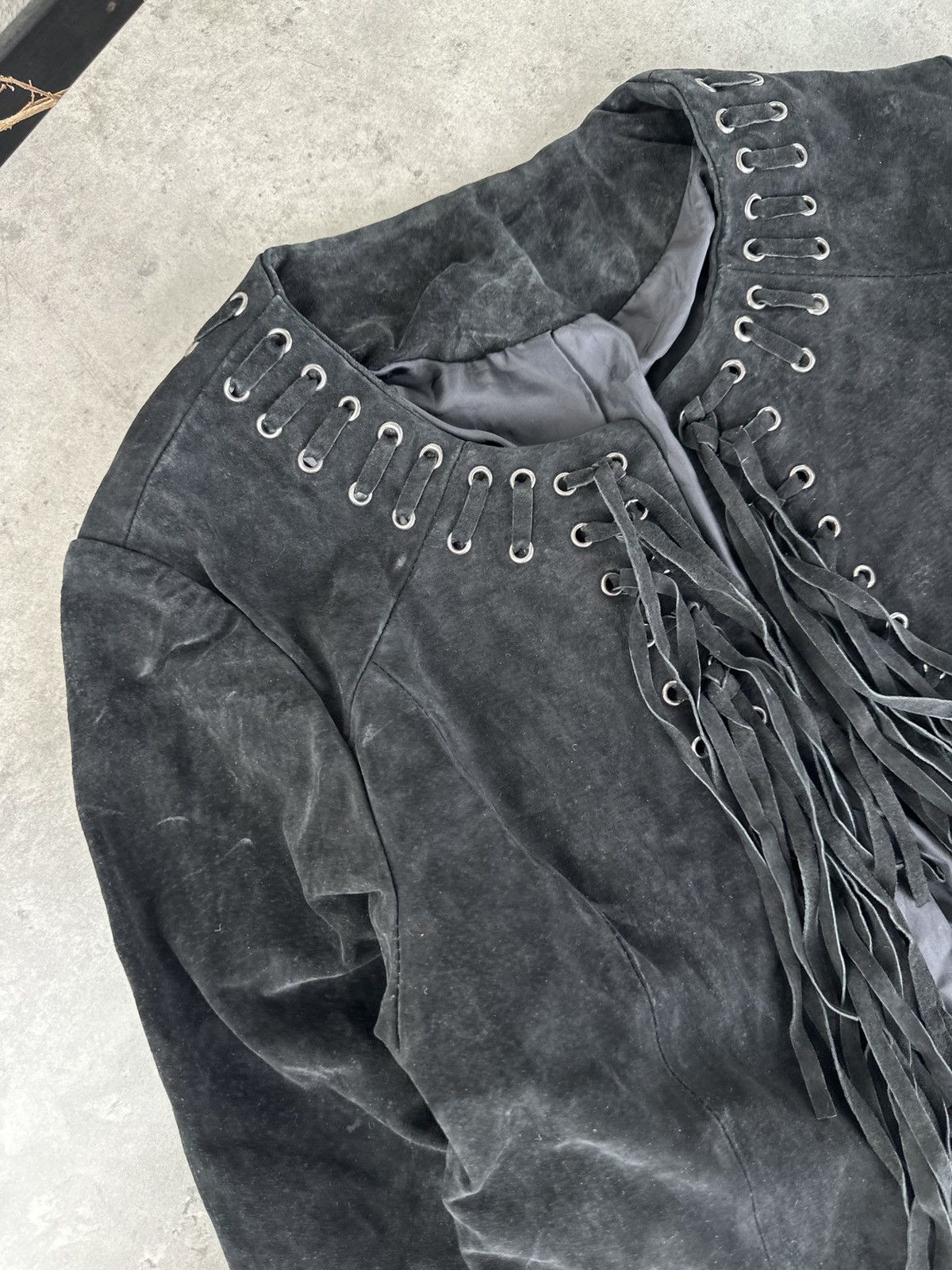 Japanese Brand Vintage Suede Jacket Size XS / US 0-2 / IT 36-38 - 2 Thumbnail