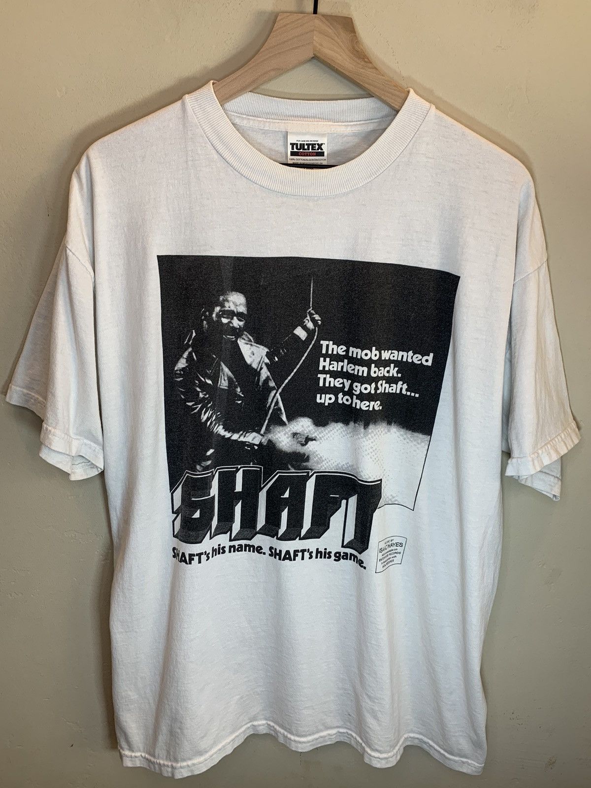 Vintage *RARE* Vintage 90’s Shaft Movie Isaac Hayes MGM Promo Shirt Size US XL / EU 56 / 4 - 1 Thumbnail
