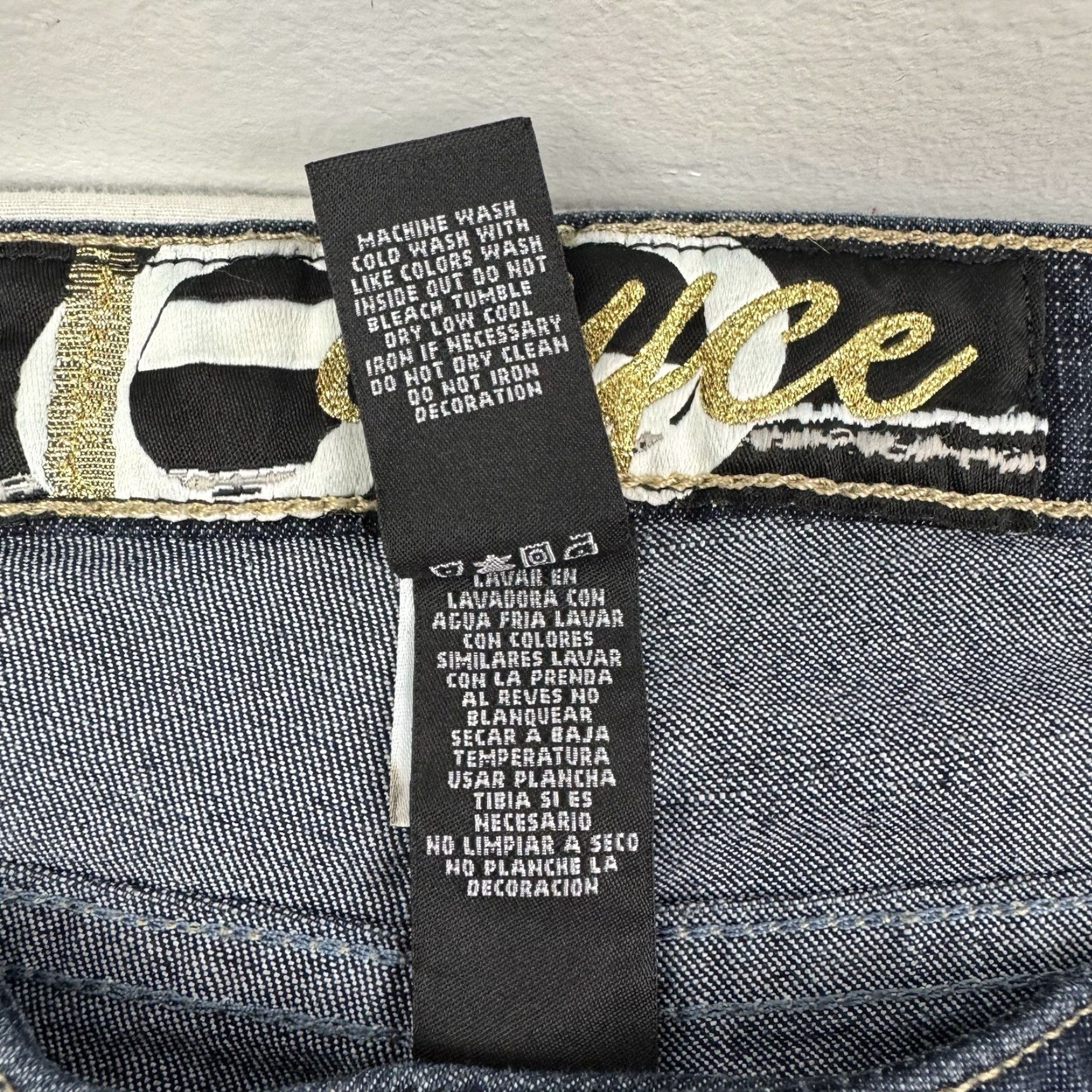 Enyce VINTAGE Enyce Jeans Womens 11 Hipster Hip Hop Punk Low Waist 2000s Classic Jeans Size 32" / US 10 / IT 46 - 6 Thumbnail