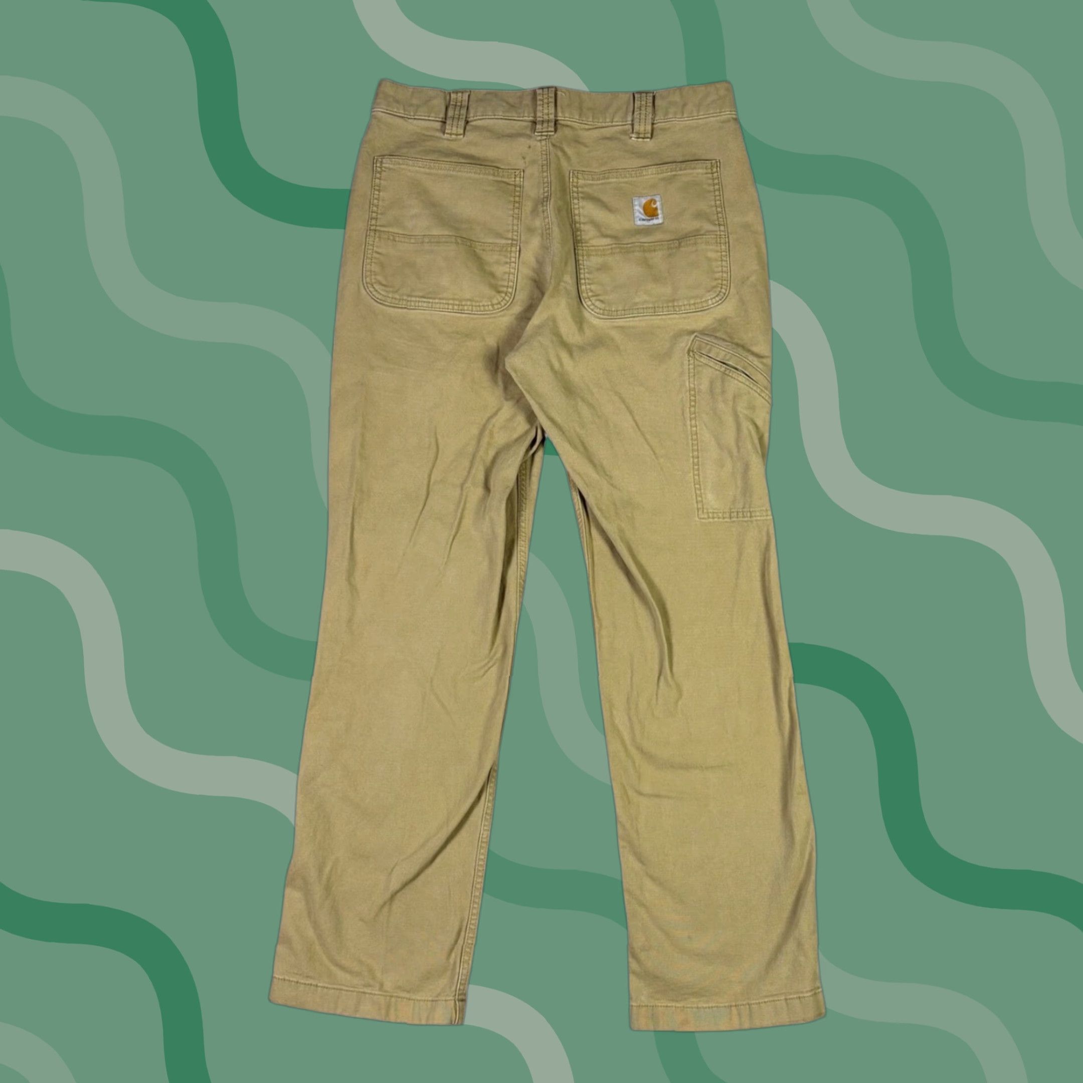 Carhartt Carhartt Relaxed Fit Work Pants Khaki Mens 32x29 Carpenter Utility Workwear Canvas Beige Mens Size US 32 / EU 48 - 1 Thumbnail