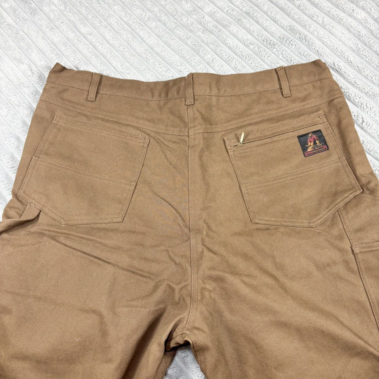 Other Five Brother Pants Mens 40x30 Brown Sherpa Lined Double Knee Size US 40 / EU 56 - 6 Thumbnail