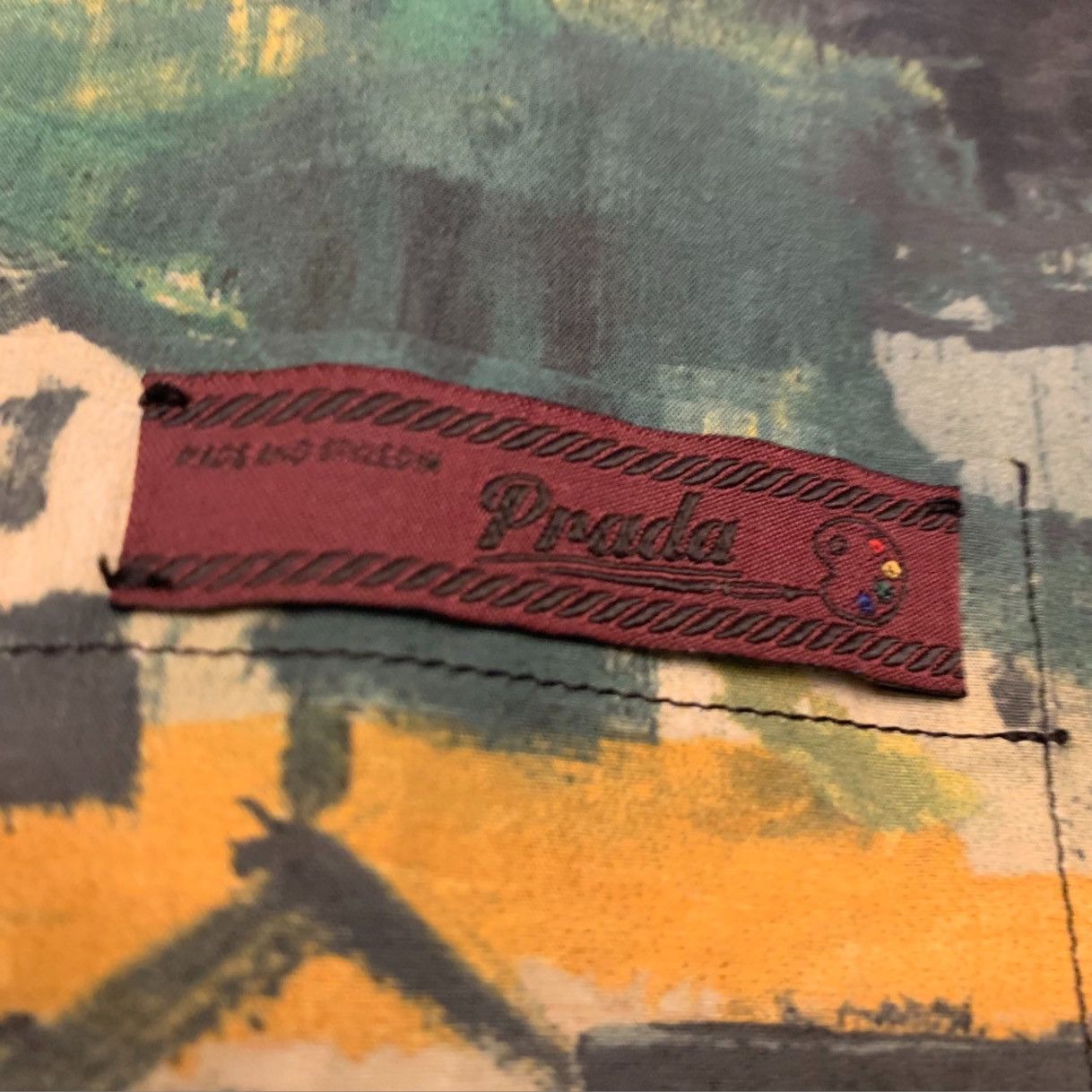 Prada RARE men's Prada "Shetland Village" print shirt Size US L / EU 52-54 / 3 - 3 Thumbnail