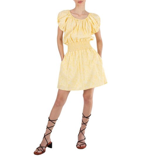 Kenzo o1y1025 Mini Dress in Yellow Size M / US 6-8 / IT 42-44 - 2 Thumbnail
