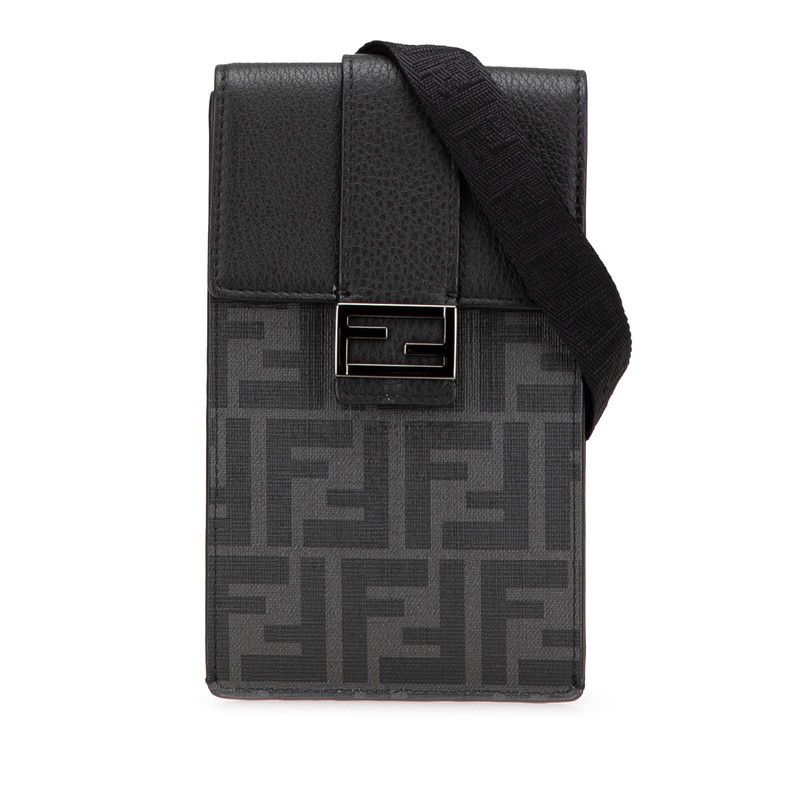 Fendi Fendi Zucca PVC Leather Shoulder Bag Leather Crossbody Bag 7AS120 DUTY FREE for USA