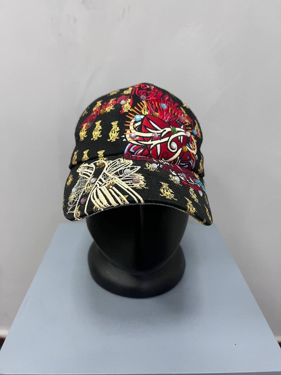 Christian Audigier × Ed Hardy × Japanese Brand Ed Hardy by Christian Audigier Cap Japanese Skull Death Y2K Size ONE SIZE - 1 Thumbnail