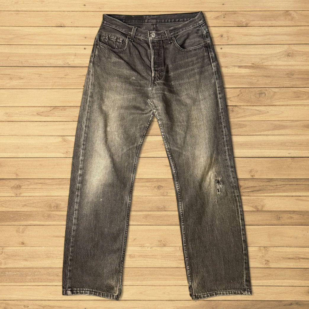 14th Addiction Vintage 90s Levis 501 Black Denim W31 Size US 31 - 2 Thumbnail