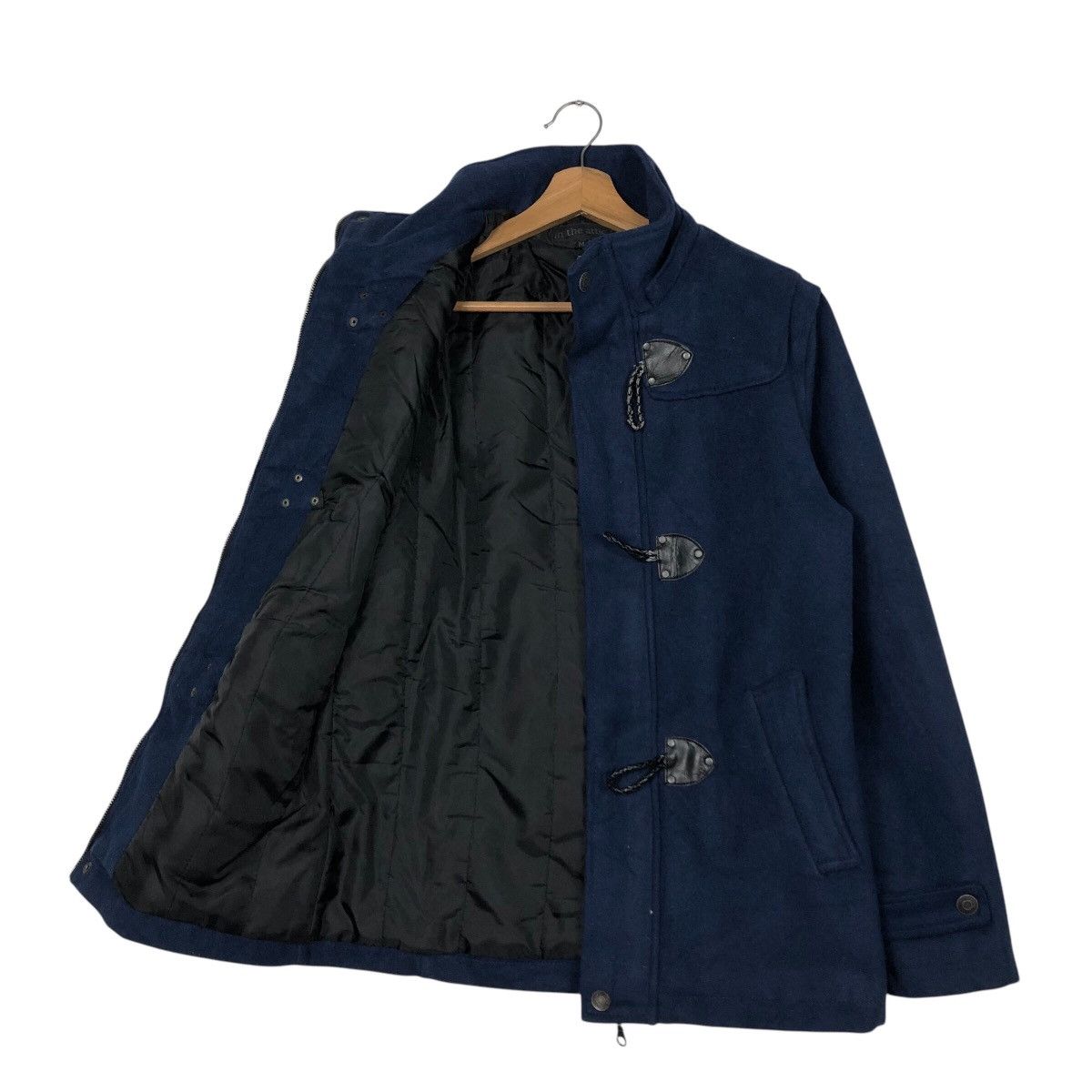 In The Attic 📌Vintage Biker Wool Jacket Duffle In The Attic Punk Design Size US M / EU 48-50 / 2 - 12 Thumbnail