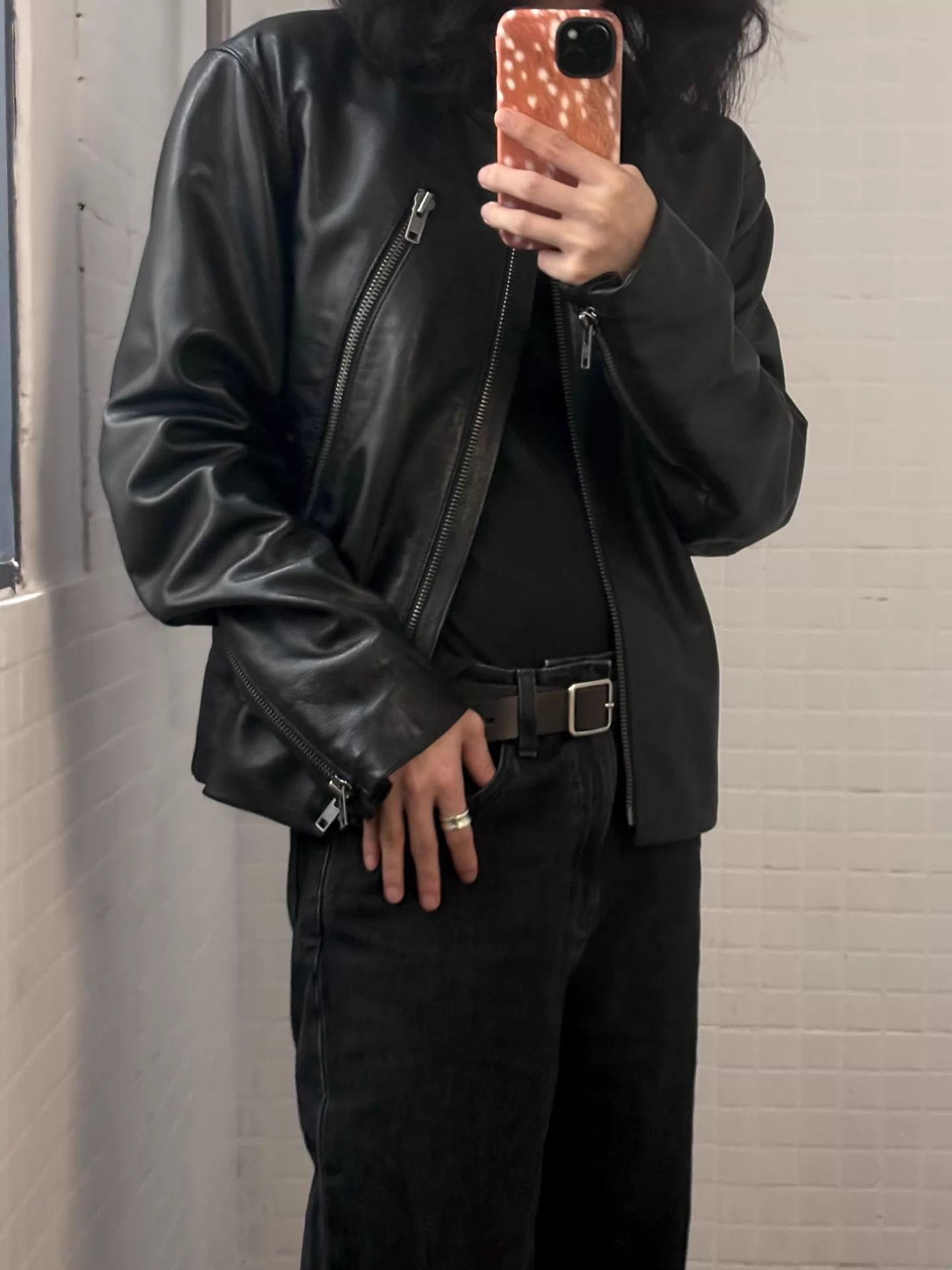 Maison Margiela MMM AW2007 5zip Jacket Black Calfskin 48 Size US M / EU 48-50 / 2 - 2 Thumbnail