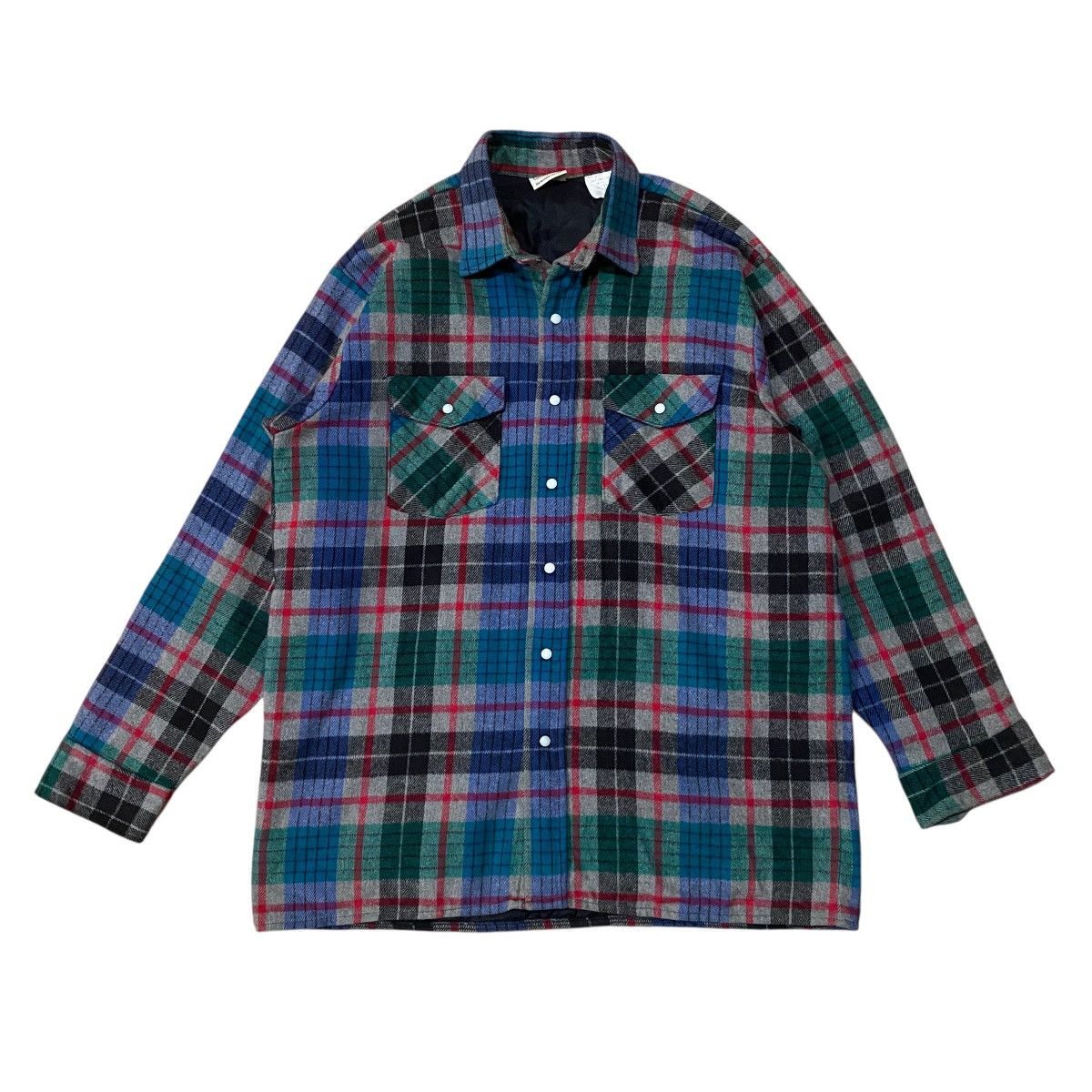 FiveBrother ☀️Vintage FiveBrother wool tartan snap button jacket Size US L / EU 52-54 / 3 - 1 Thumbnail