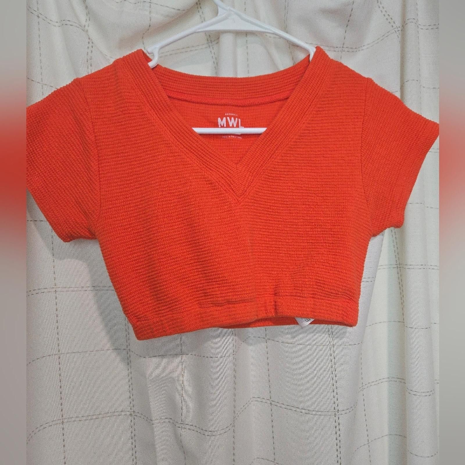 Madewell Madewell V-Neck Crop Tee Size S / US 4 / IT 40 - 1 Thumbnail