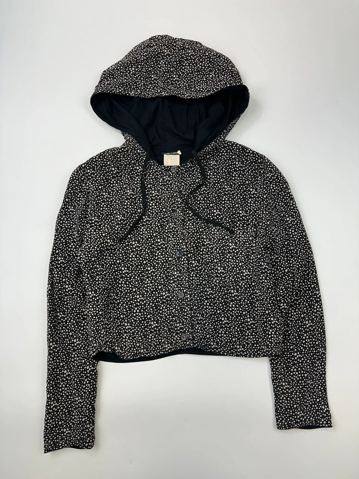 Emporio Armani Emporio Armani 90s Two Tone Dotted Crop Light Hooded Jacket Size M / US 6-8 / IT 42-44 - 1 Thumbnail