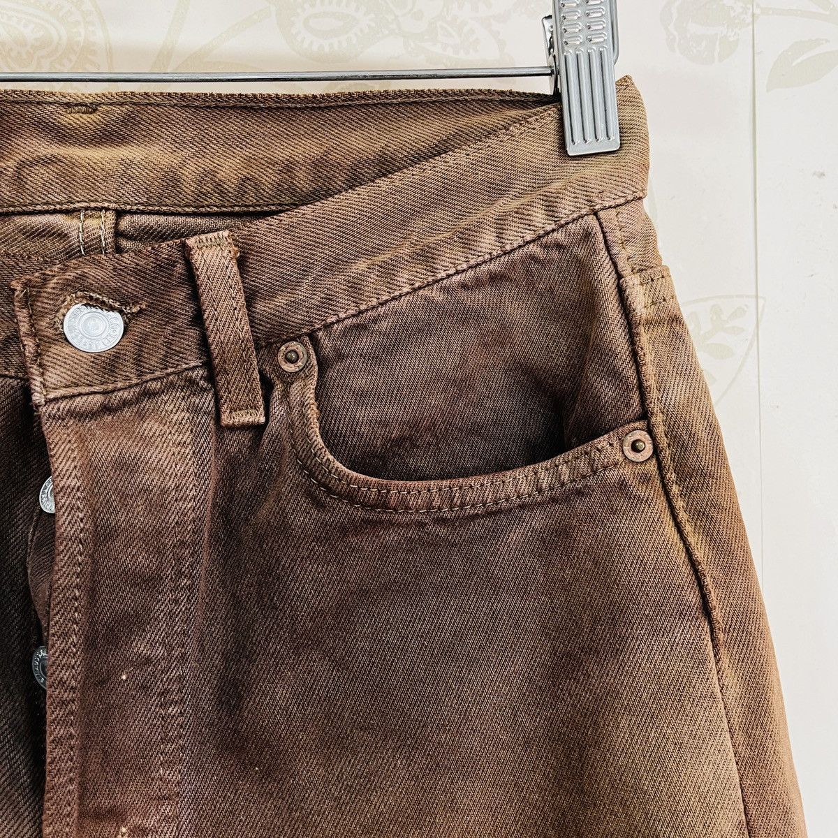 Levi's Vintage Clothing Distressed Vintage Levis 501 Buttonfly Faded Jeans Size US 29 - 7 Thumbnail