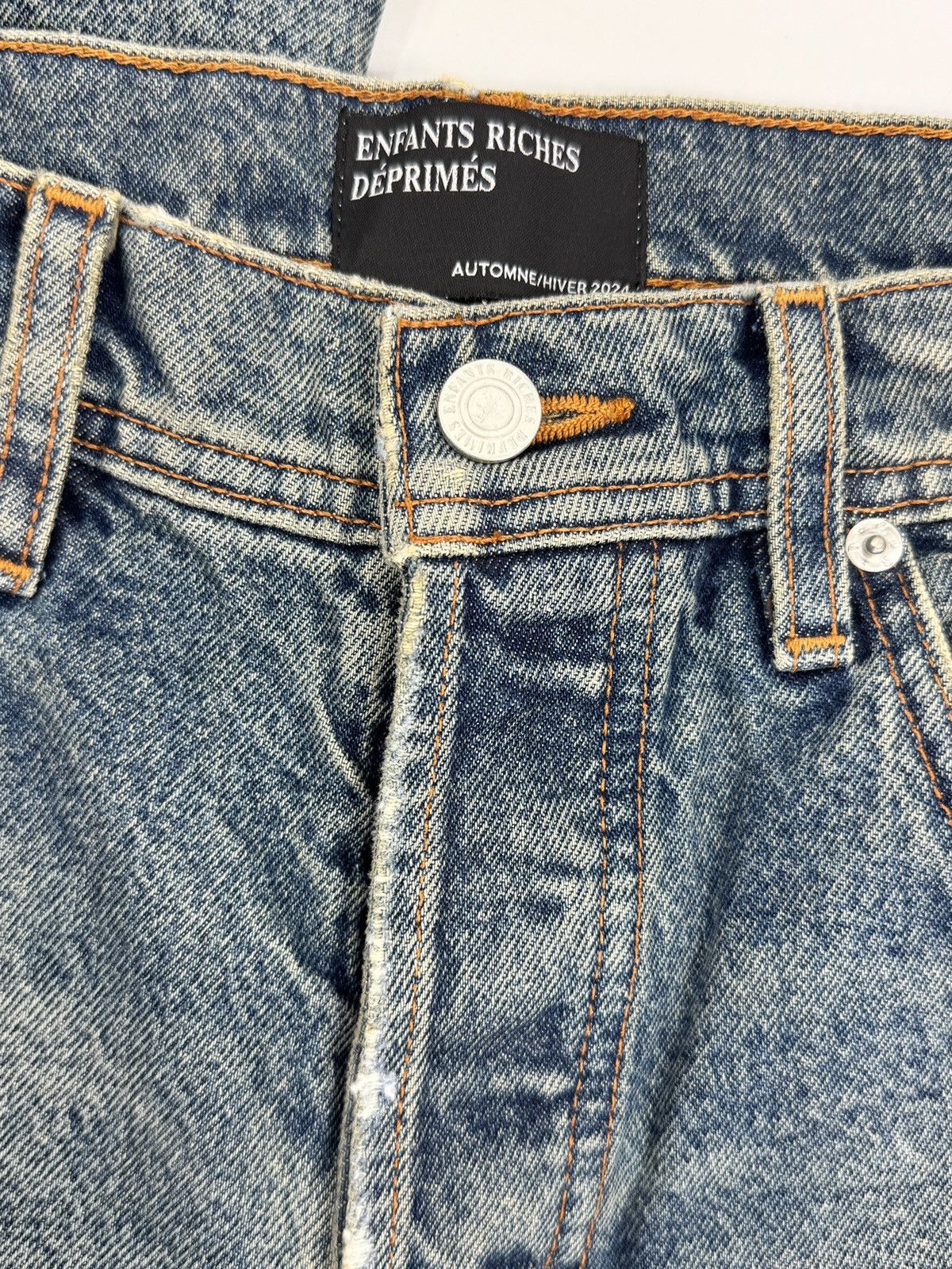 Enfants Riches Deprimes DISTRESSED DOUBLE LINED WINTER DENIM JEANS SIZE: 30 fits 32 Size US 30 / EU 46 - 4 Thumbnail