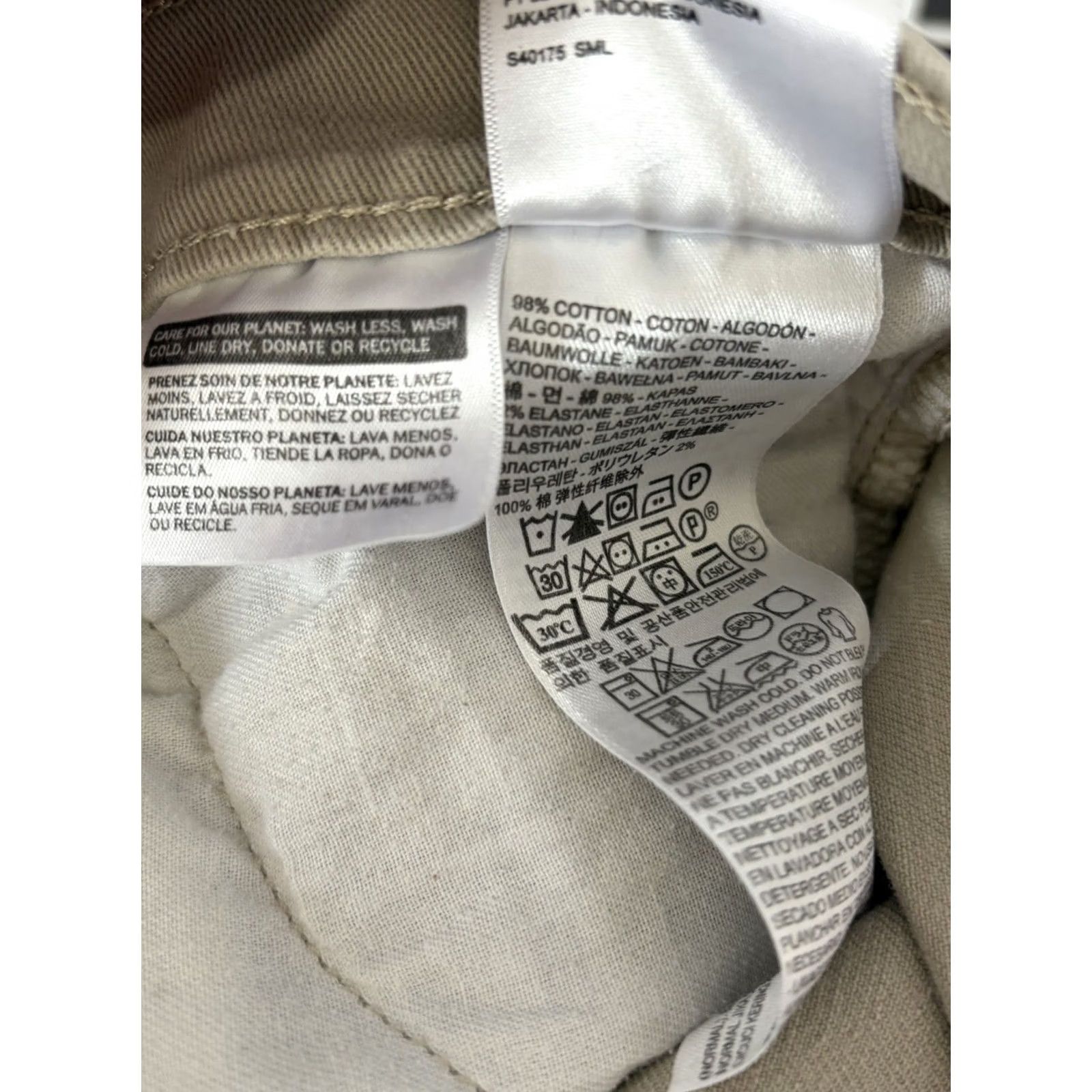 Levi's Levi's 511 Jeans Mens Beige Slim Fit 29x32 Stretch 5-Pocket Mens Size US 29 - 4 Thumbnail
