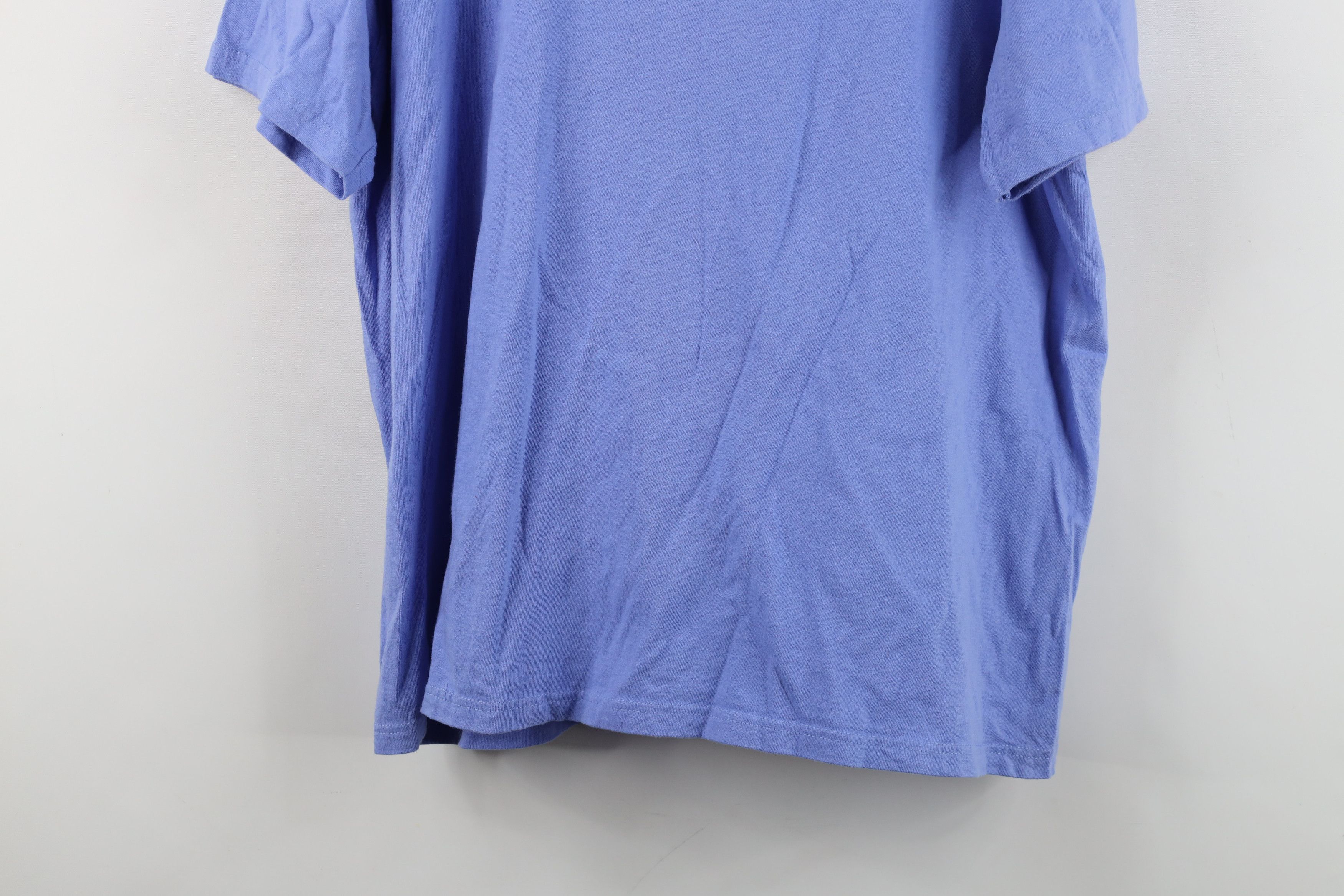 Nike Vintage 90s Y2K Nike Scott Mini Swoosh T-Shirt Periwinkle Size XL / US 12-14 / IT 48-50 - 14 Thumbnail