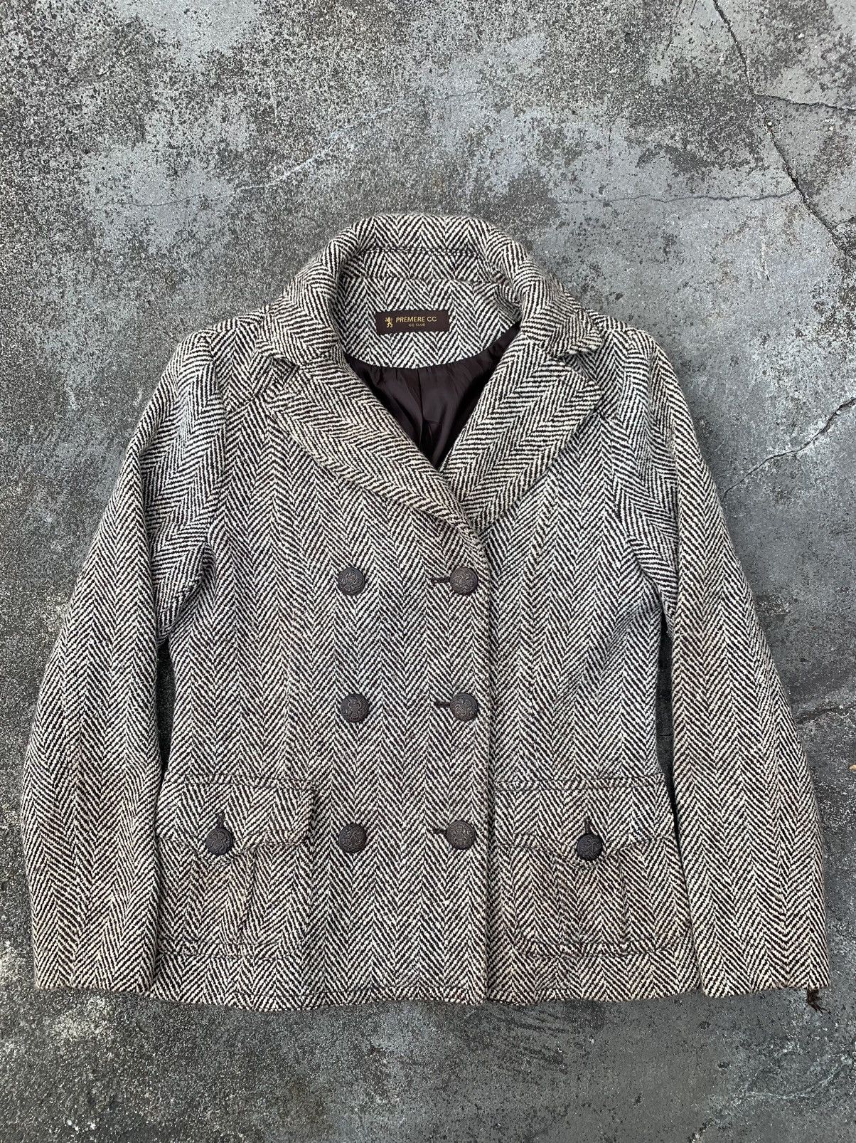 Designer Blazer Y2k Style Tweed Size 36R - 1 Thumbnail