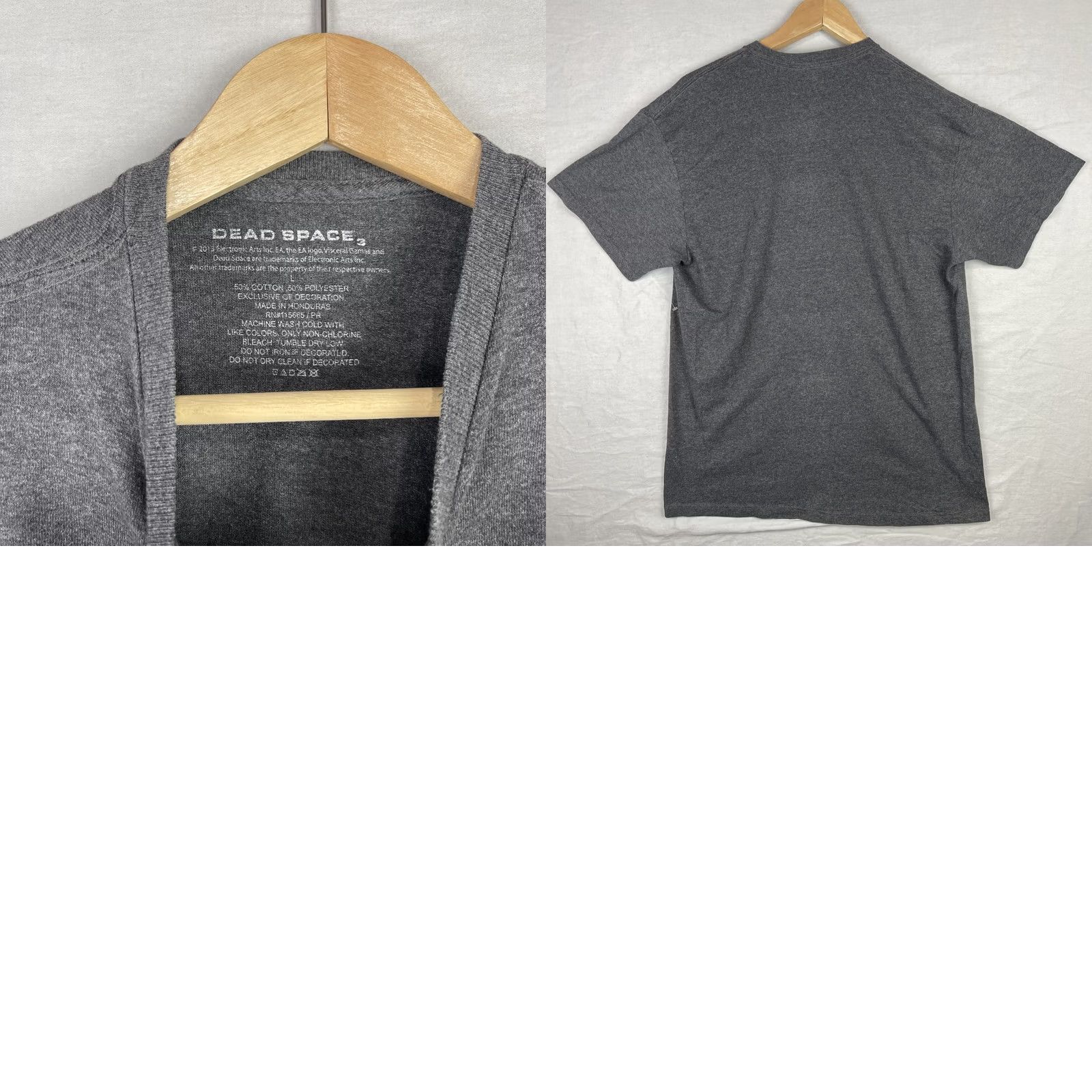 Vintage Dead Space 3 Shirt Mens Large Gray Video Game Promo Gaming Short Sleeve Shirt Size US L / EU 52-54 / 3 - 8 Thumbnail