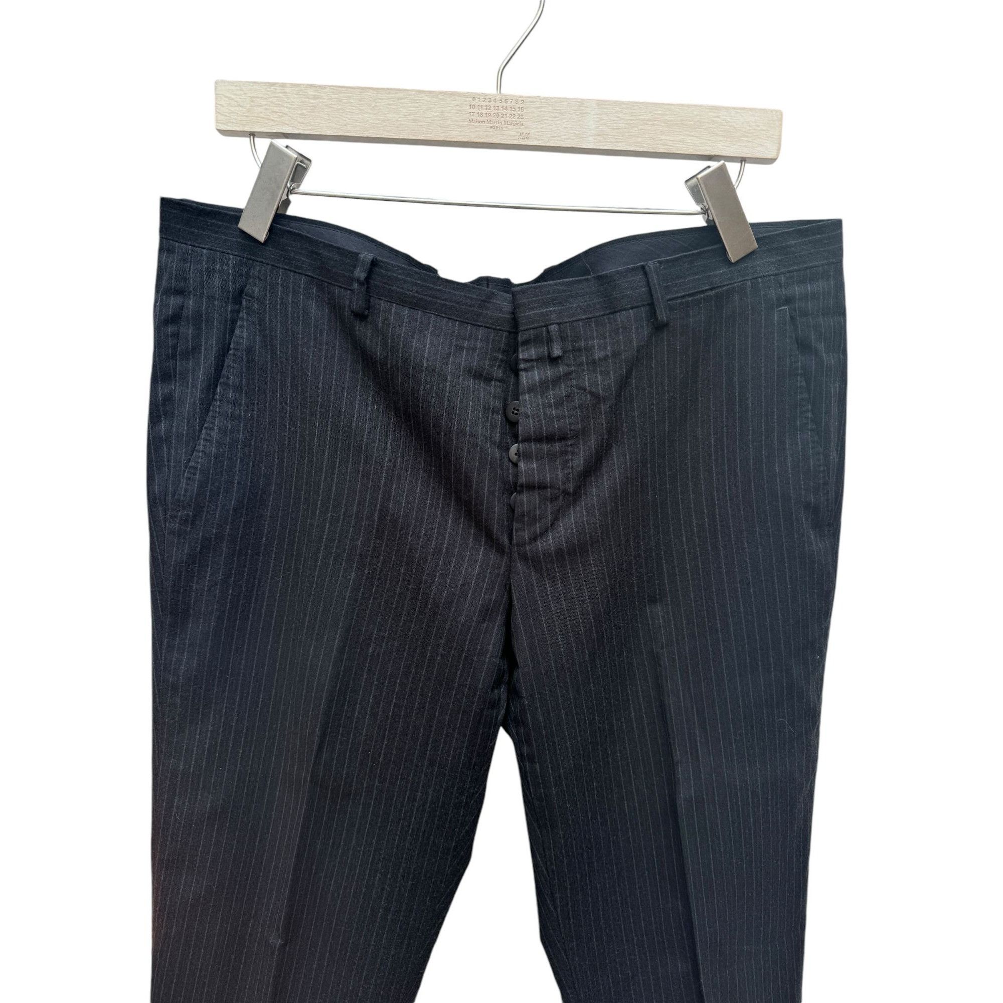 Jil Sander Dark Grey Striped Wool Suit Size 42R - 3 Thumbnail