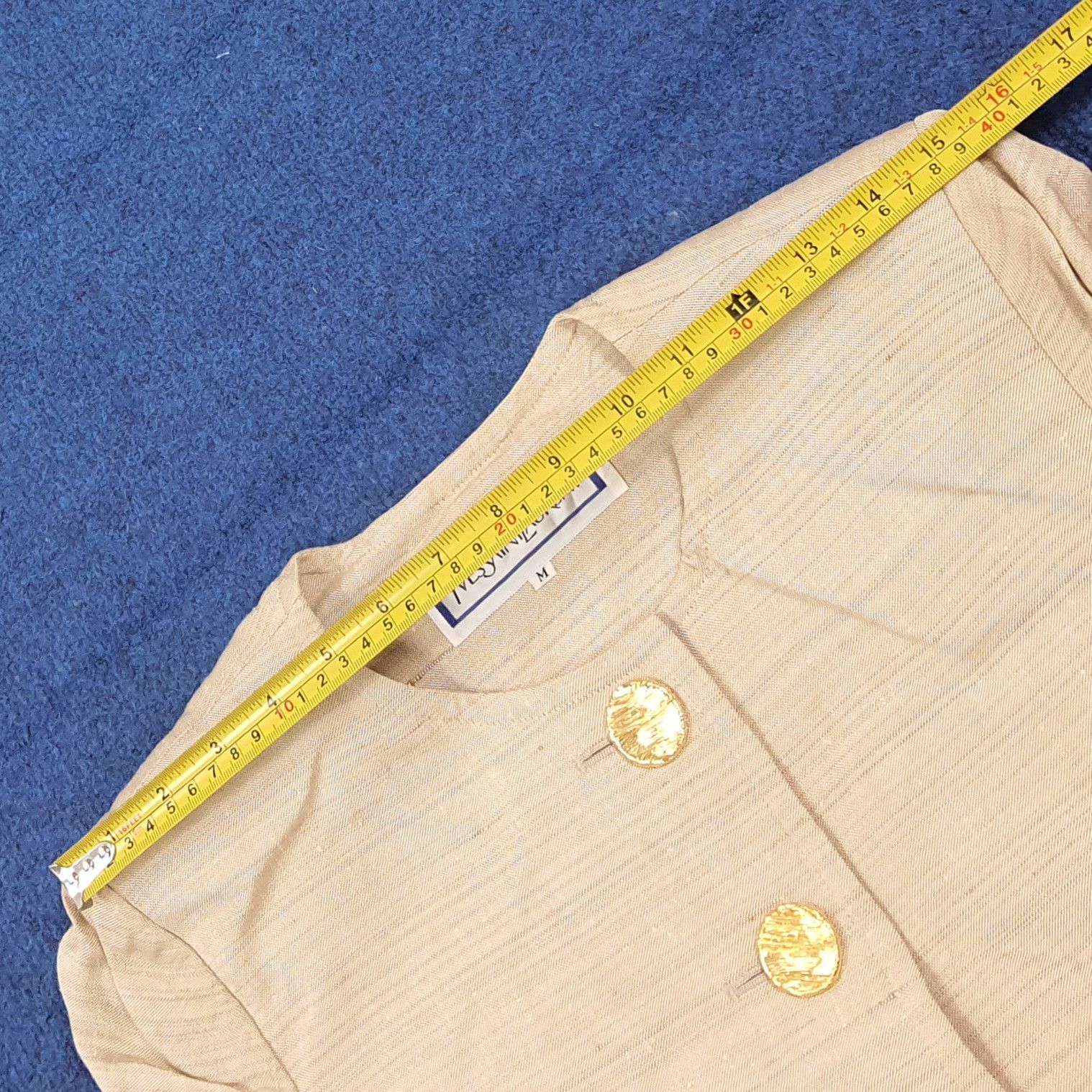 Yves Saint Laurent Vintage Yves Saint Laurent Rive Gauche Style Textured Blazer Size XS / US 0-2 / IT 36-38 - 10 Thumbnail