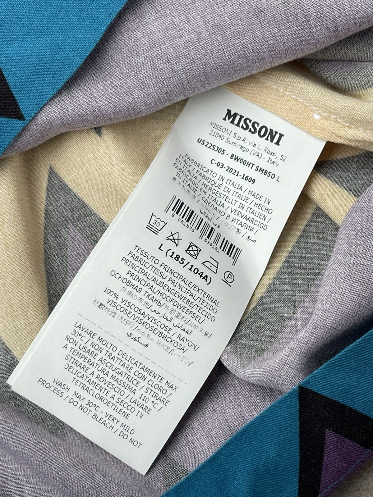 Missoni !DS! FW21 Missoni Bowling Zigzag White Shirt Size US L / EU 52-54 / 3 - 17 Thumbnail