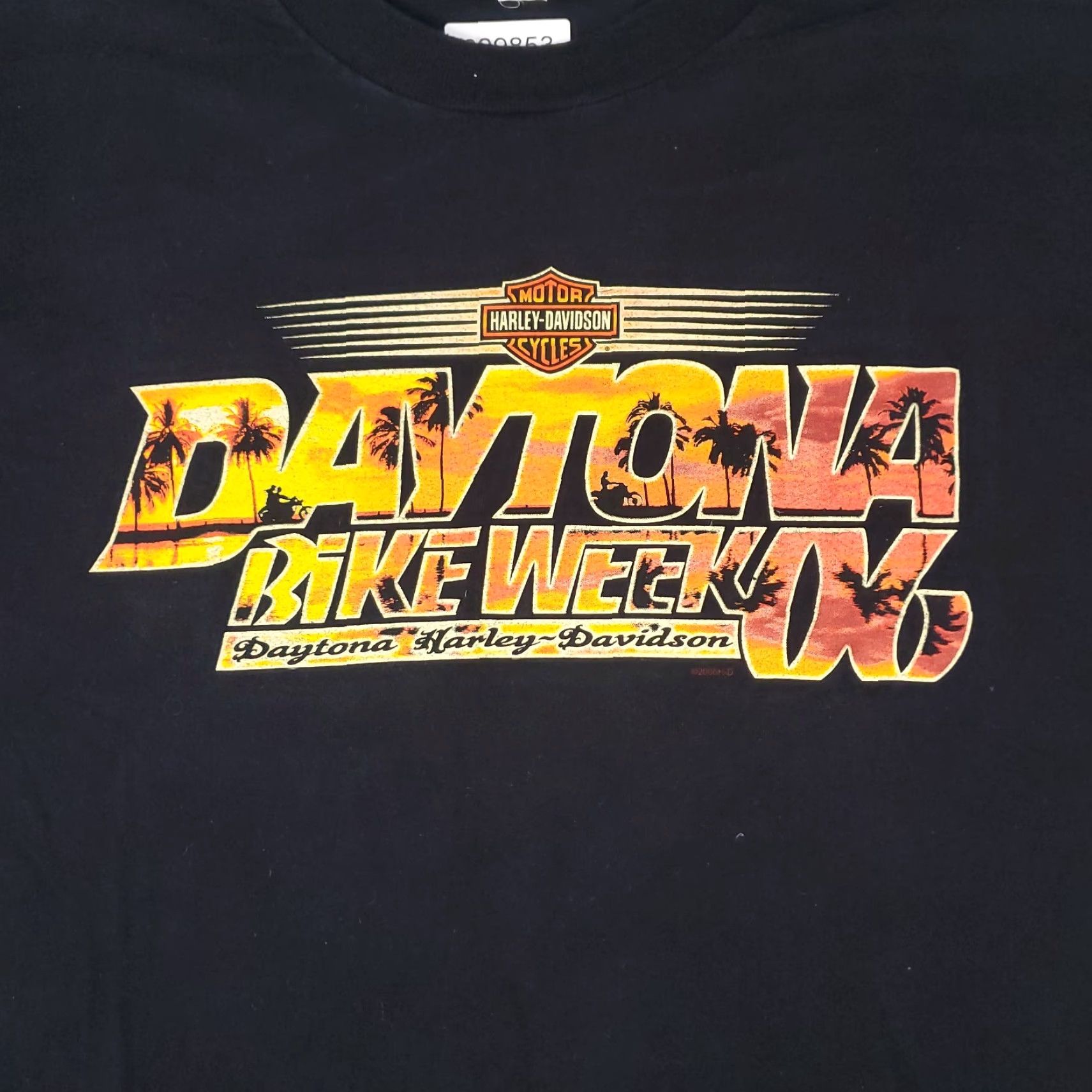 Harley Davidson VINTAGE Harley-Davidson T Shirt Mens 2XL Black Daytona Beach Graphic Short Sleeve Size US XXL / EU 58 / 5 - 2 Thumbnail