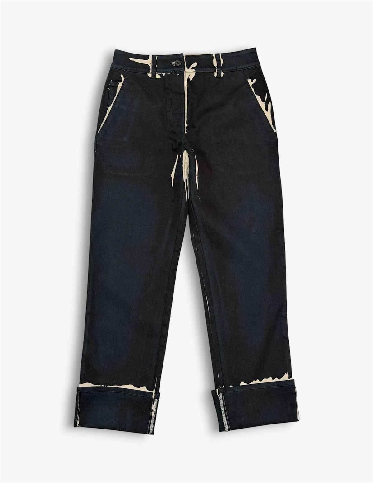 Prada PRADA FW 2018 Overdyed Back Logo Patch Pants Runway Jeans Size US 30 / EU 46 - 6 Thumbnail
