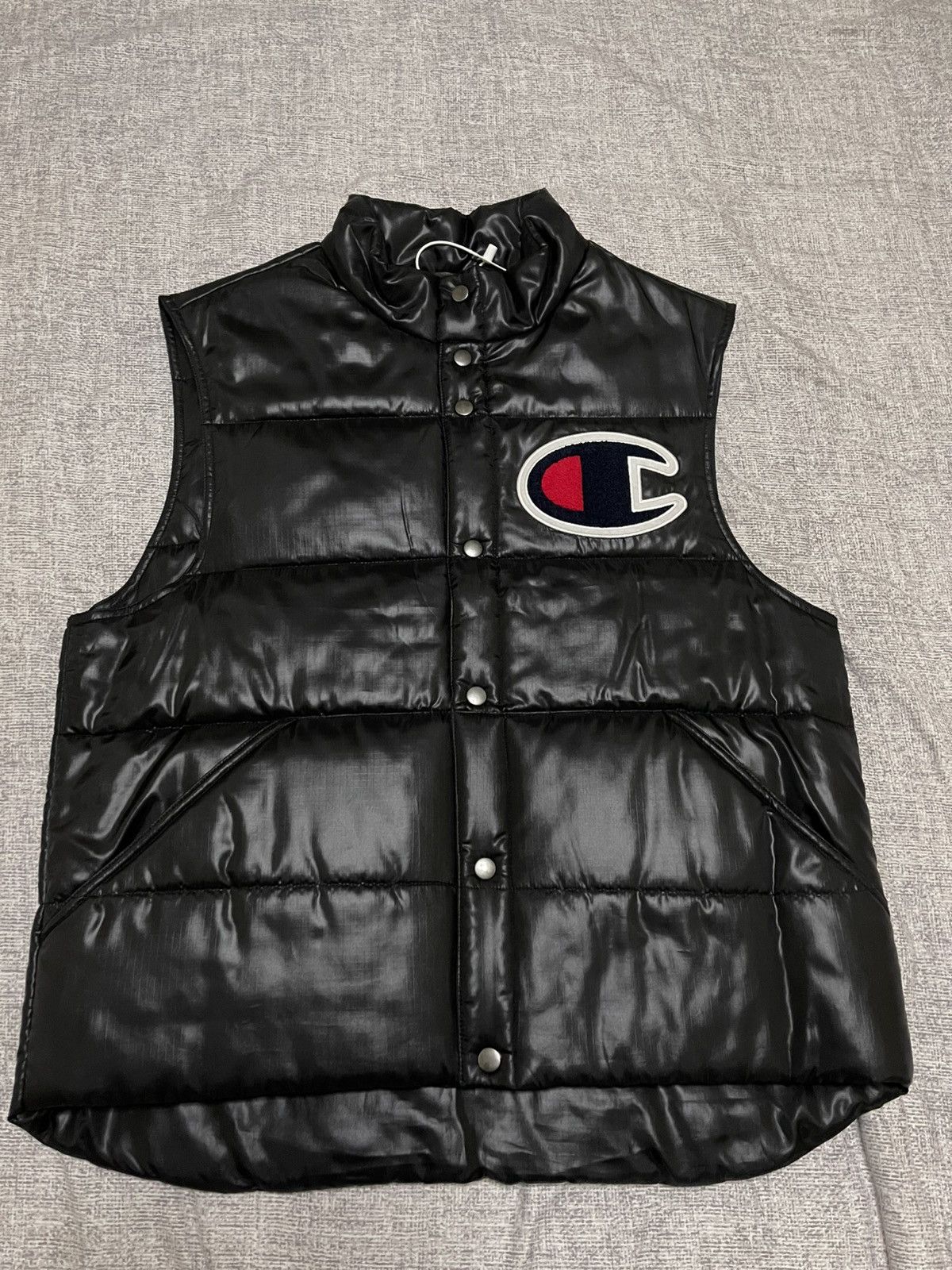 Champion × Supreme Supreme champion black nuptse vest jacket Size US L / EU 52-54 / 3 - 2 Thumbnail