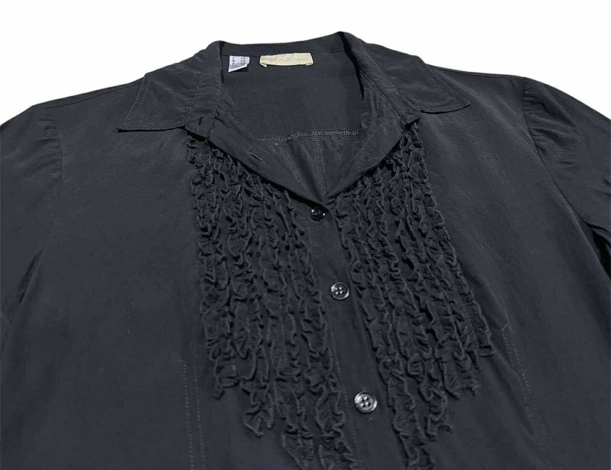 Other 🔥Vintage Future Ozbek Ruffled Rayon Embroidery Shirt Size M / US 6-8 / IT 42-44 - 2 Thumbnail