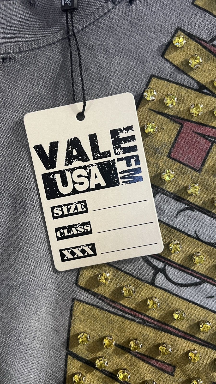 Vale Vale Forever Faded Chaos Bling Tee 'Gray' Size US S / EU 44-46 / 1 - 4 Thumbnail