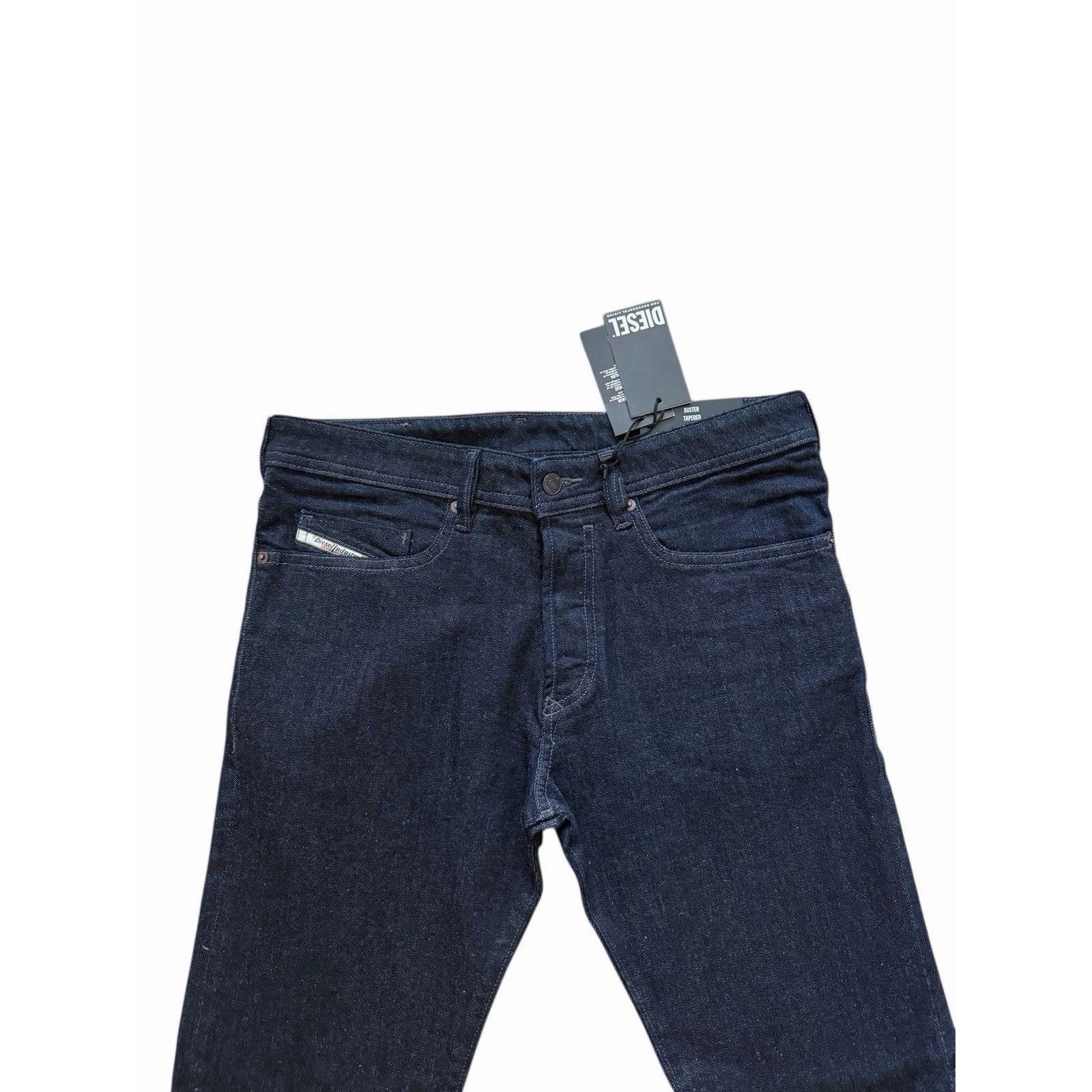 Diesel Diesel Mens Buster Tapered Jeans RE060 Dark Blue Size 32/32 Size US 32 / EU 48 - 2 Thumbnail