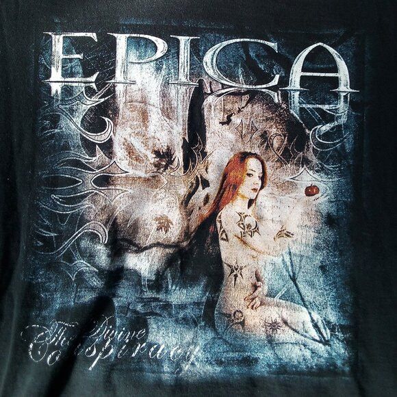 Band Tees × Vintage Vintage Epica The Divine Conspiracy T-Shirt Size US L / EU 52-54 / 3 - 1 Thumbnail