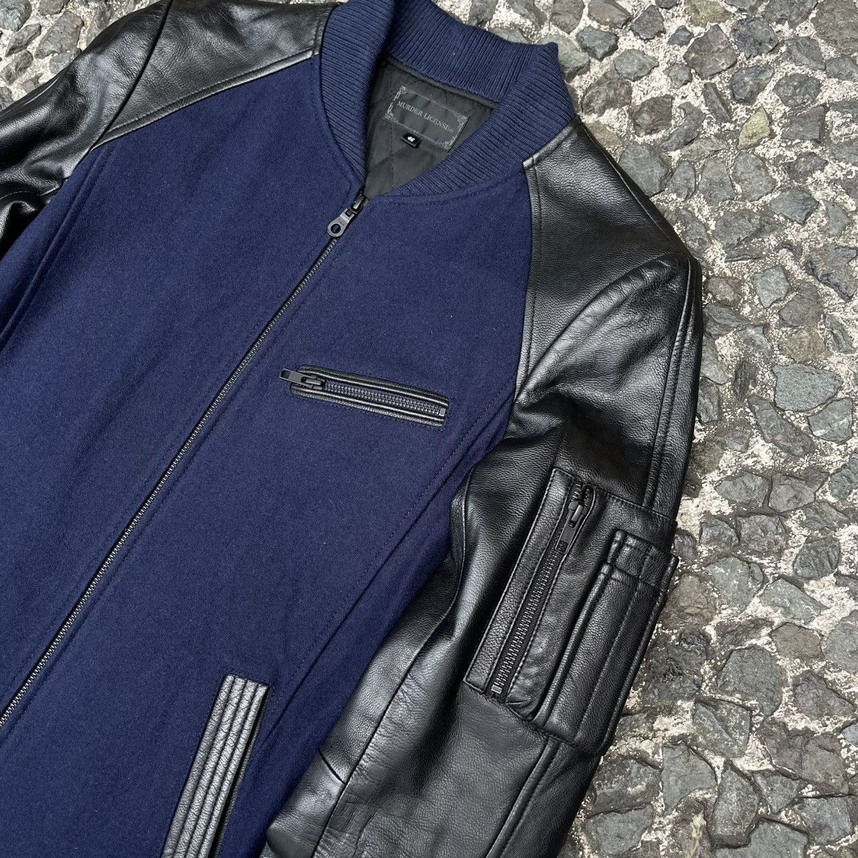 Murder License Murder License Wool & Goat Leather Hybrid Jacket Size US S / EU 44-46 / 1 - 4 Thumbnail