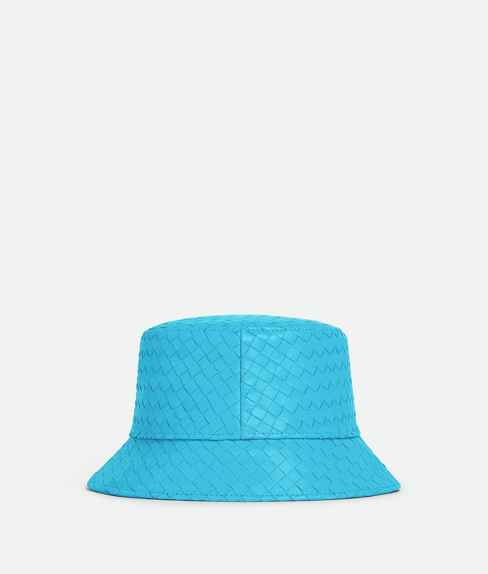 Bottega Veneta o1lv12m1024 Size: L / Intrecciato Leather Bucket Hat in Blue Size ONE SIZE - 1 Thumbnail