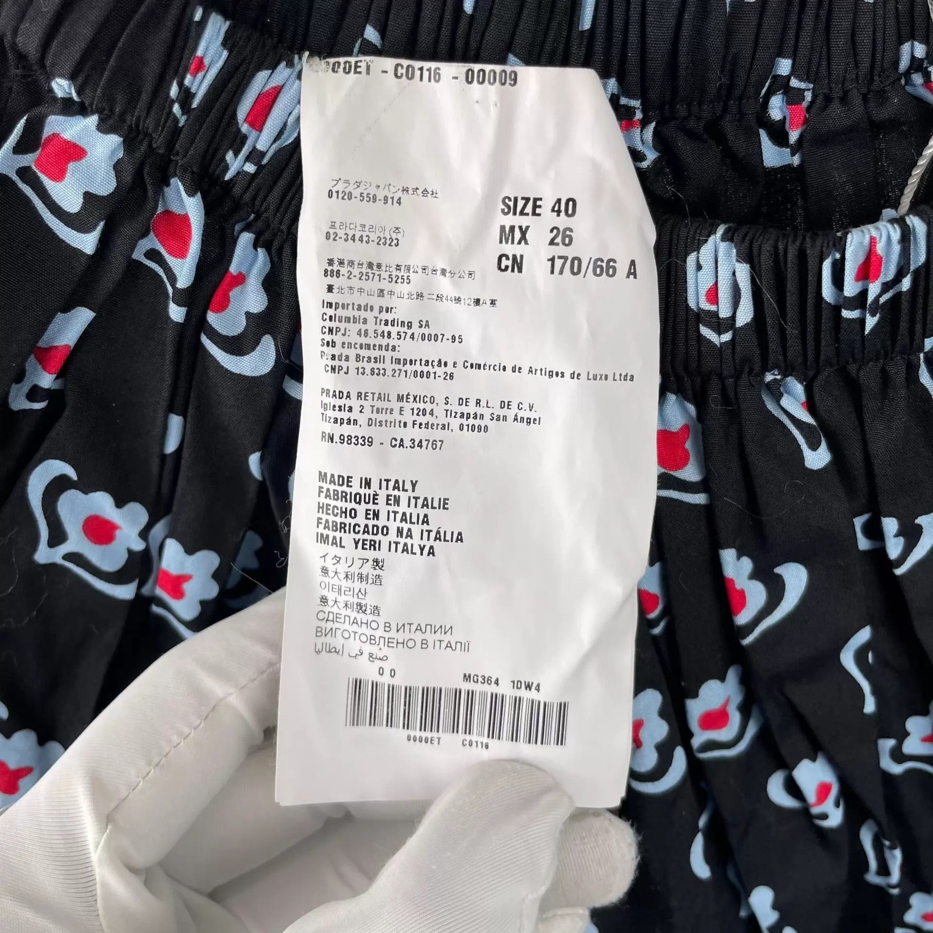 Miu Miu MIU MIU Black Floral Short Skirt Size 27" / US 4 / IT 40 - 4 Thumbnail